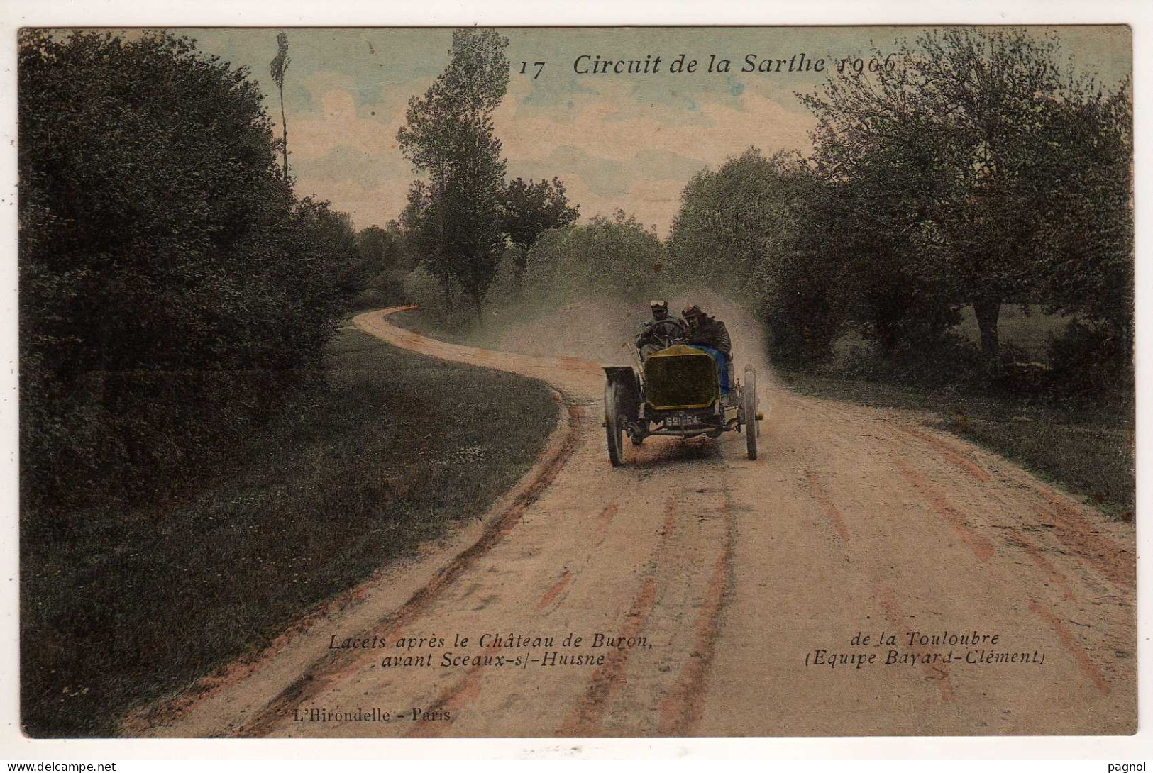 Circuit De La Sarthe 1906 : Lacets Après Le Château De Buron Avant Sceaux-s-Huisne - Other & Unclassified