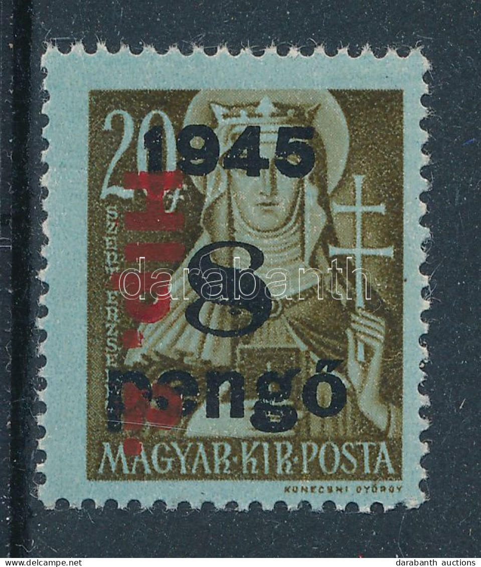 ** 1946 Betűs HIp.2./8P/20f A Piros Felülnyomás Eltolódásával - Other & Unclassified