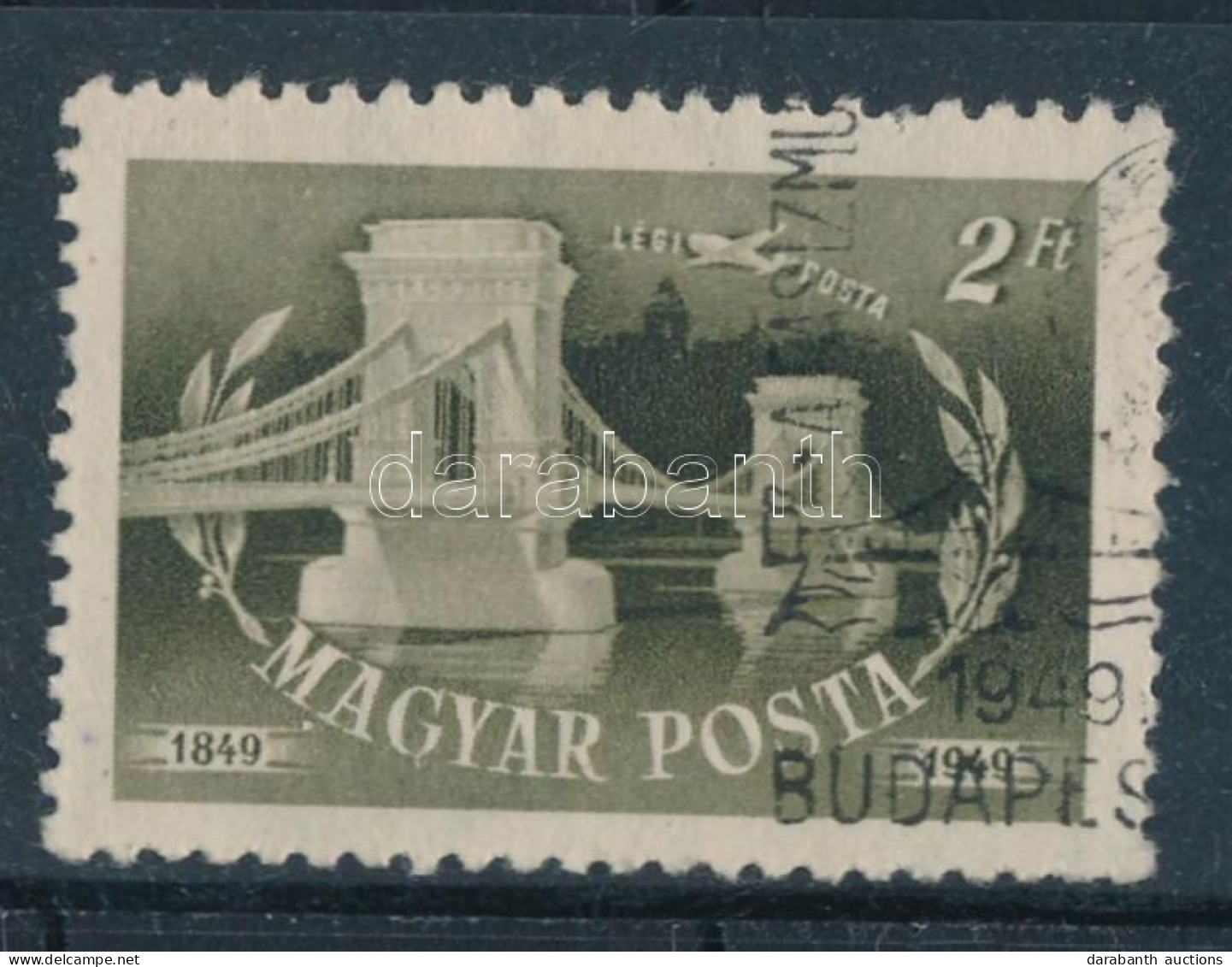 O 1949 Lánchíd 2Ft A MAGYAR Szó Alatt Fehér Pont - Sonstige & Ohne Zuordnung