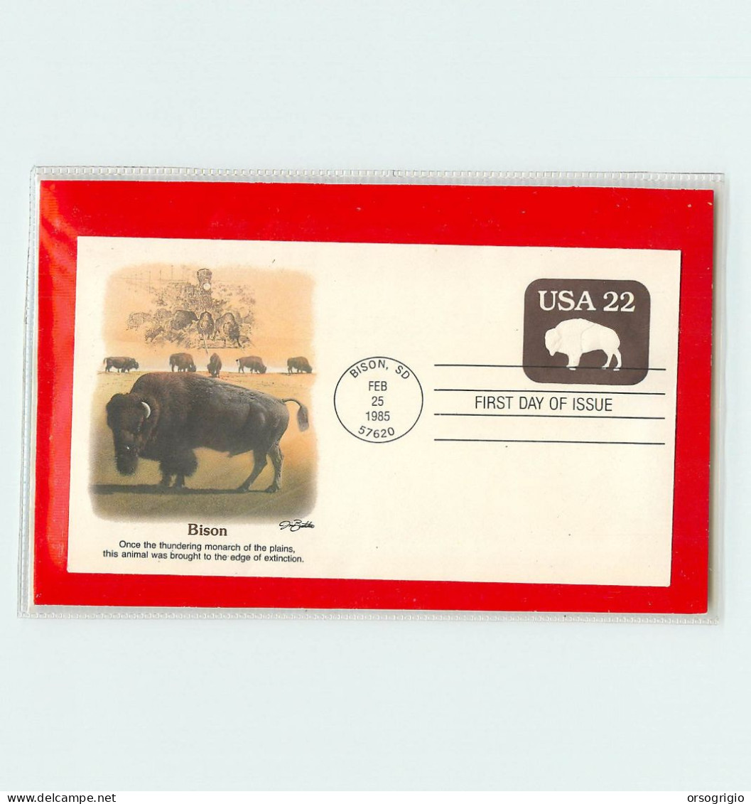 USA - Intero Postale - Ganzsachen - Stationery -  BISON  22c. - 1981-00