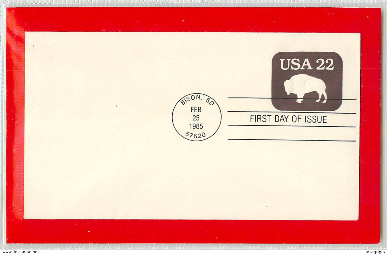 USA - Intero Postale - Ganzsachen - Stationery -  BISON  22c. - 1981-00