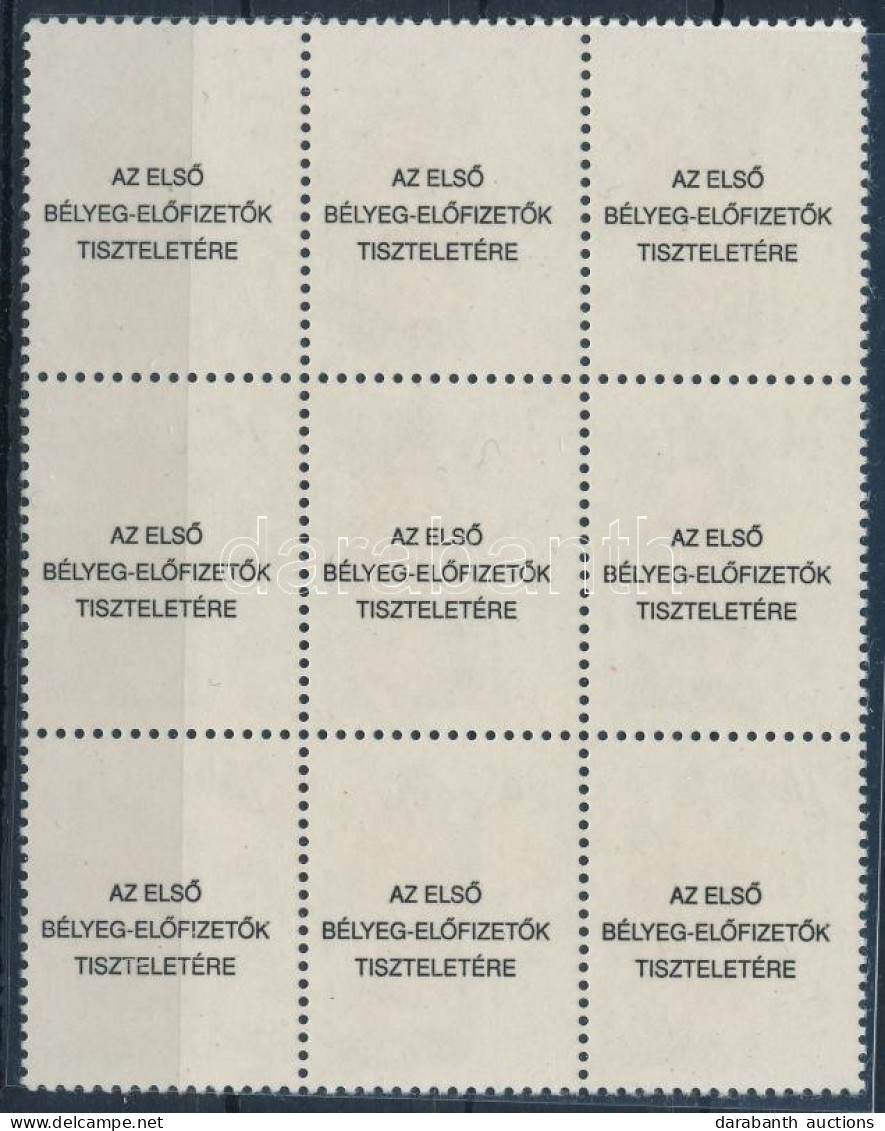 ** 1998 Karácsony Ajándék Bélyeg 9-es Tömbben (180.000) / Mi 4520 Block Of 9 Present Of The Post - Otros & Sin Clasificación