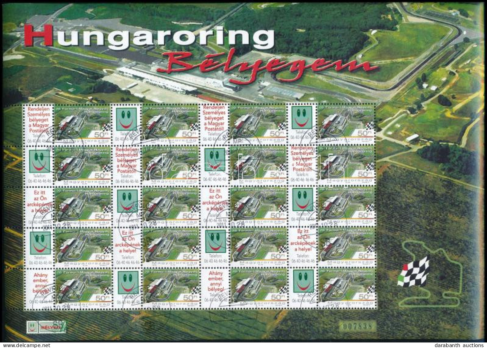 O 2005 Hungaroring Bélyegem Promóciós Teljes ív - Autres & Non Classés