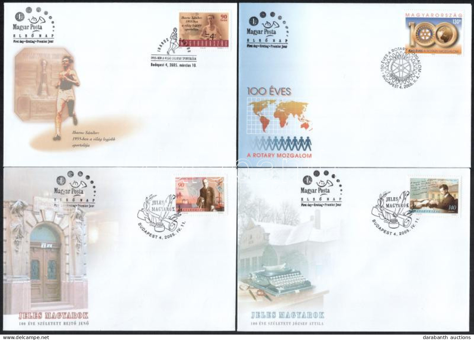 2005 Teljes évfolyam 37 Db FDC-n, Listával (30.150) - Sonstige & Ohne Zuordnung