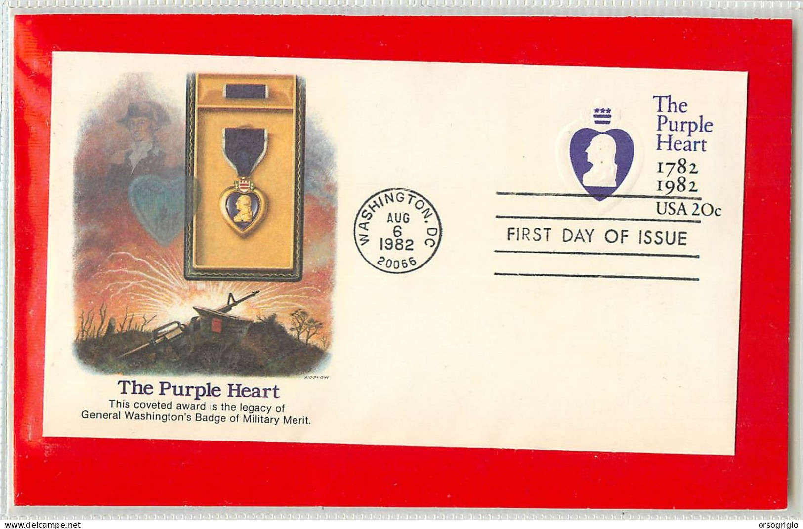 USA - Intero Postale - Ganzsachen - Stationery -  The Purple Heart  20c. - 1981-00