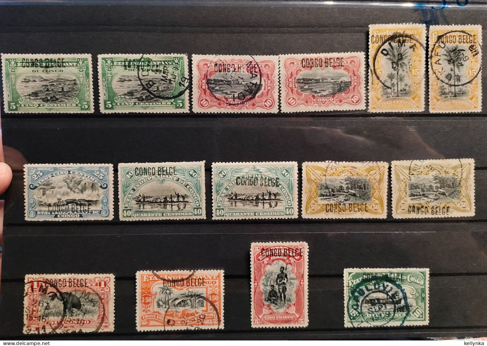 Congo Belge - Surcharges "Congo Belge" - 1909 - MH & Oblitérés - Unused Stamps