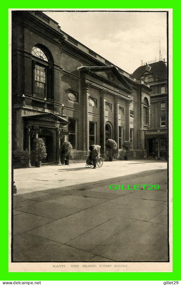 BATH, SOMERSET, UK - THE GRAND PUMP ROOM - ANIMATED - PUB. BY THE VISITOR'S INQUIRY BUREAU - - Bath