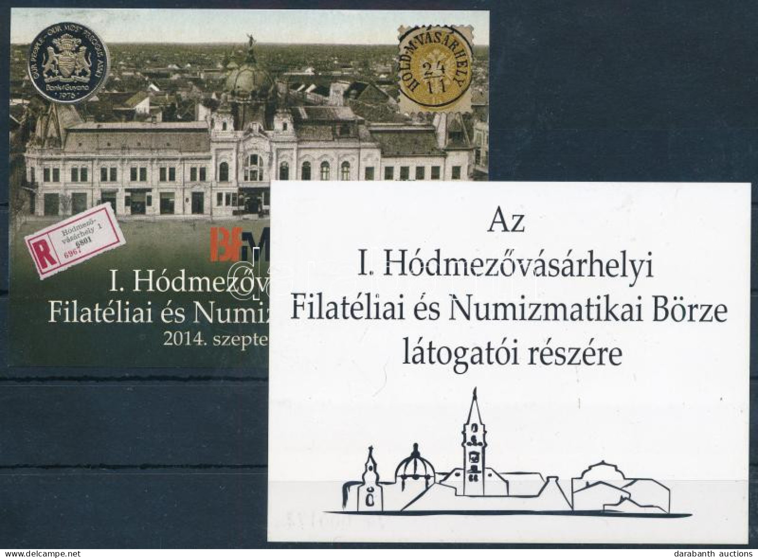 ** 2014 I. Hódmezővásárhelyi Filatéliai és Numizmatikai Börze Emlékívpár - Other & Unclassified