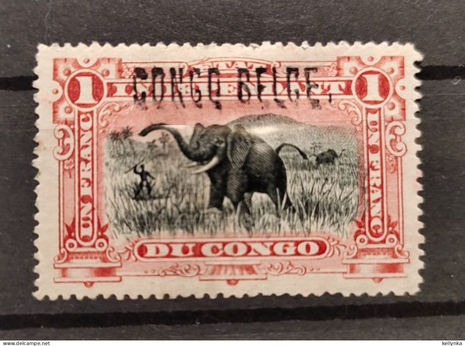 Congo Belge - 36 - Surcharge Locale  "Congo Belge" - Elephant - 1909 - MH - Nuovi