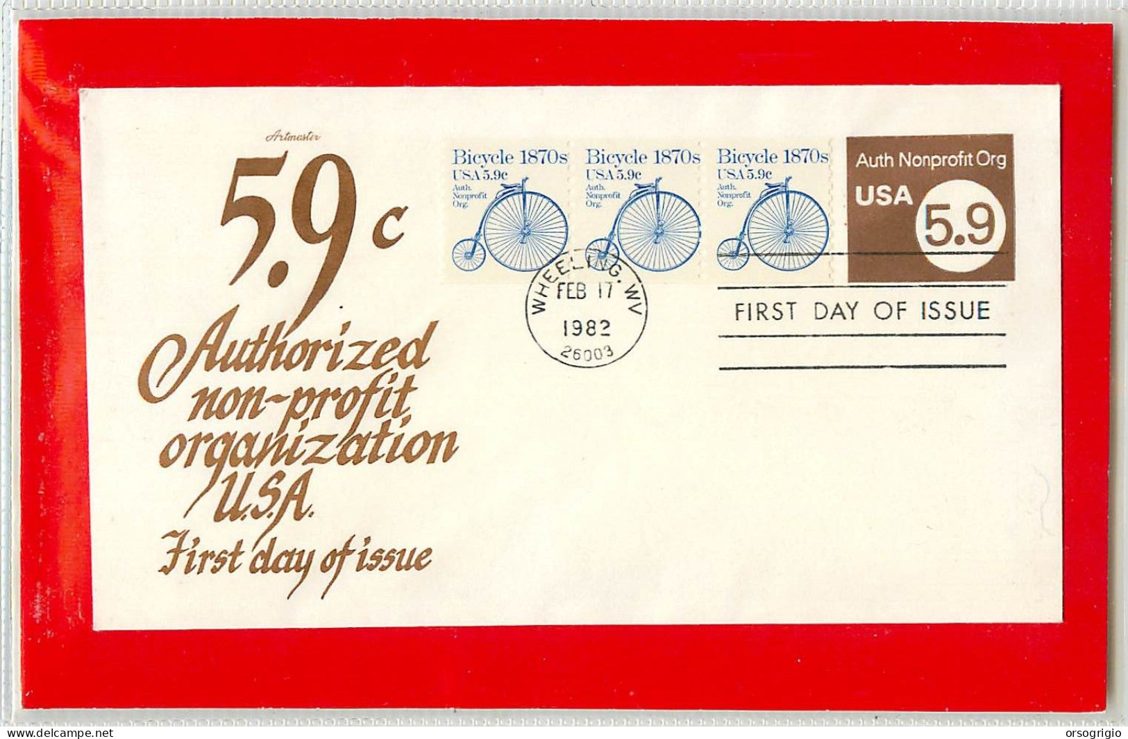 USA - Intero Postale - Ganzsachen - Stationery -  Authorized Non-profit  5.9c. - 1981-00