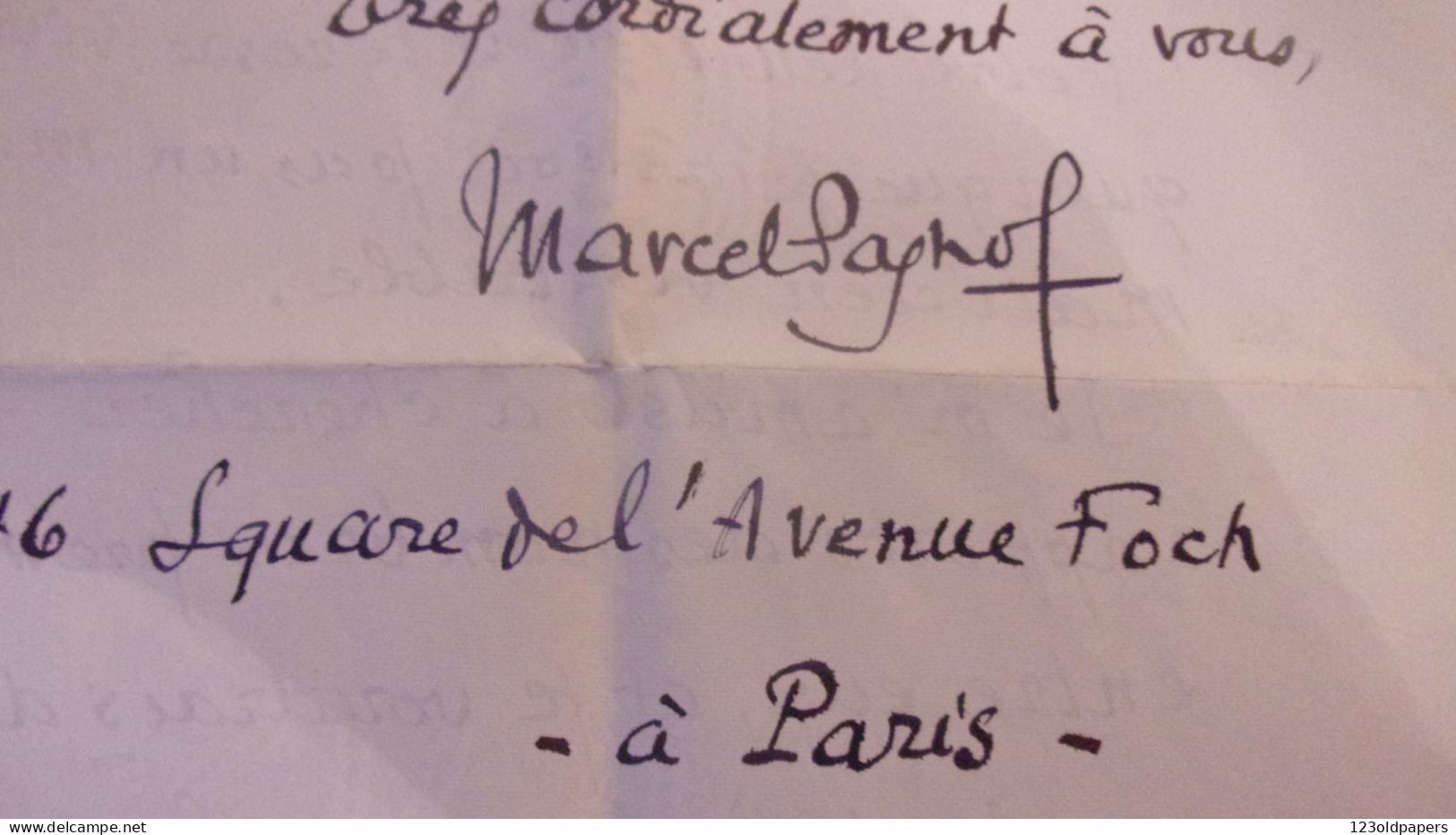 Marcel PAGNOL - Belle LAS DE MARCEL PAGNOL 1968 à A MARNIER LAPOSTOLLE Ou Il Est Question De L Interet De Pagnol Sur Nom - Autres & Non Classés