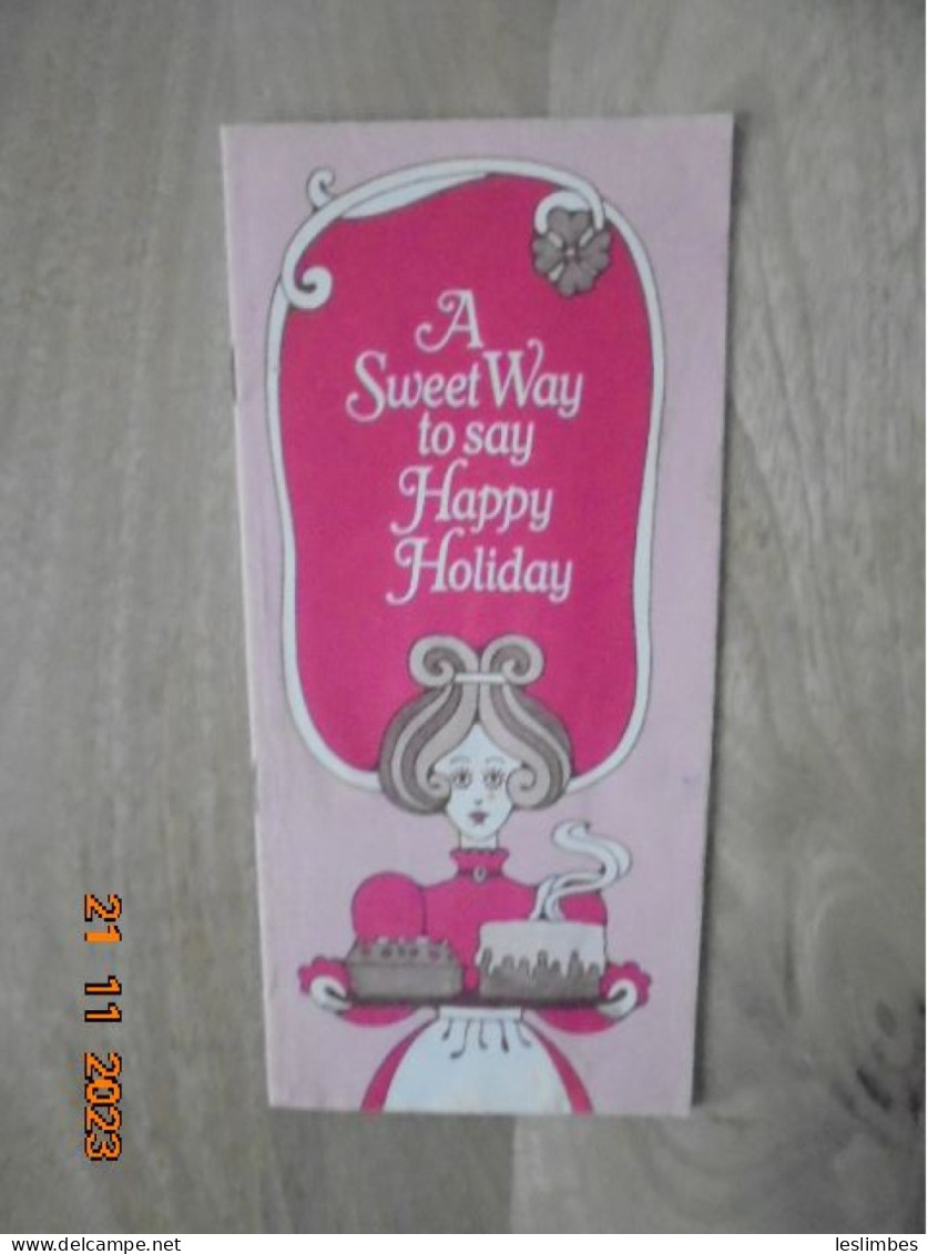 Sweet Way To Say Happy Holiday - Frances Barton - General Foods Corporation 1970 - Nordamerika