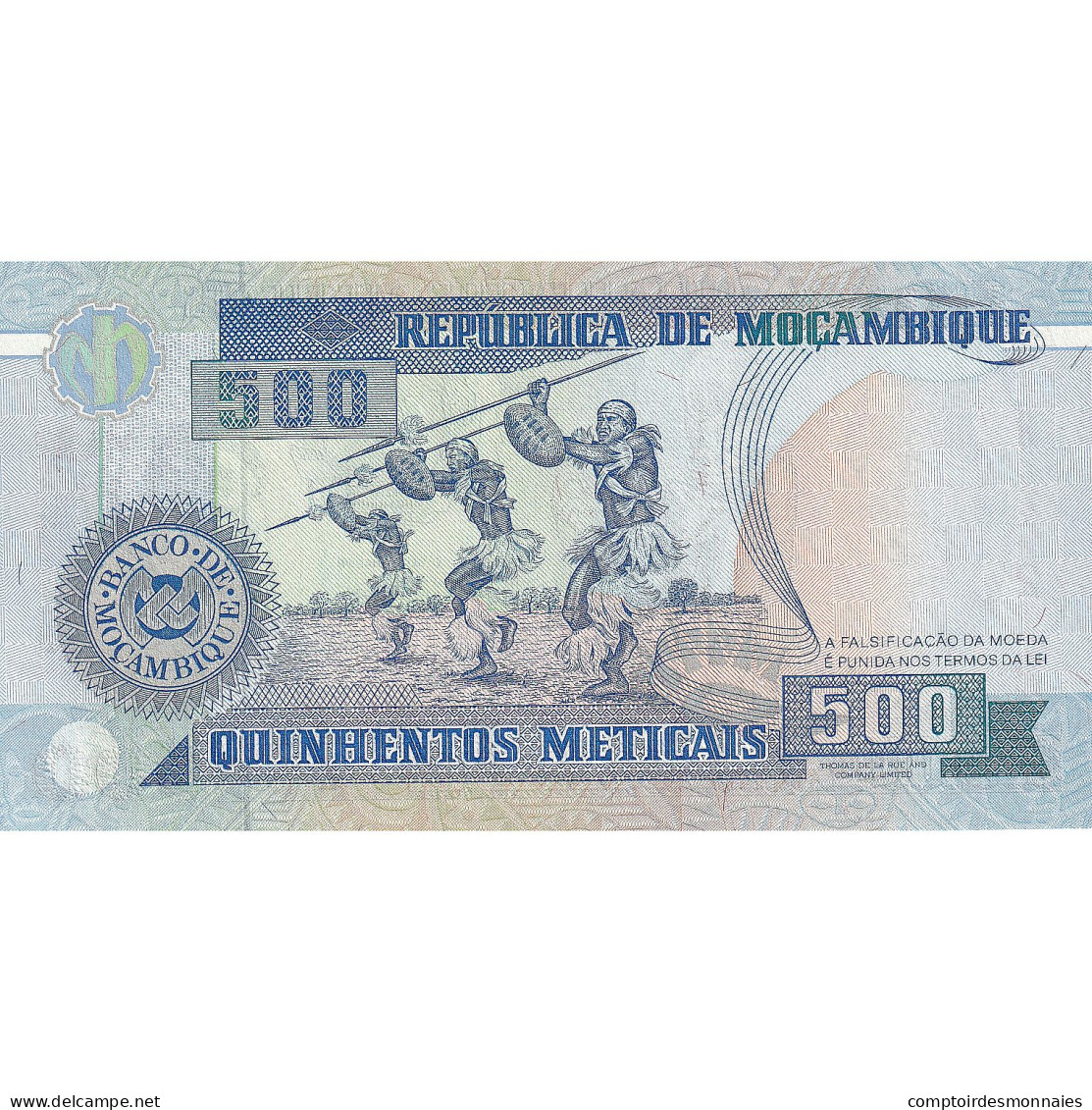 Billet, Mozambique, 500 Meticais, 1991-06-16, KM:134, NEUF - Mozambique