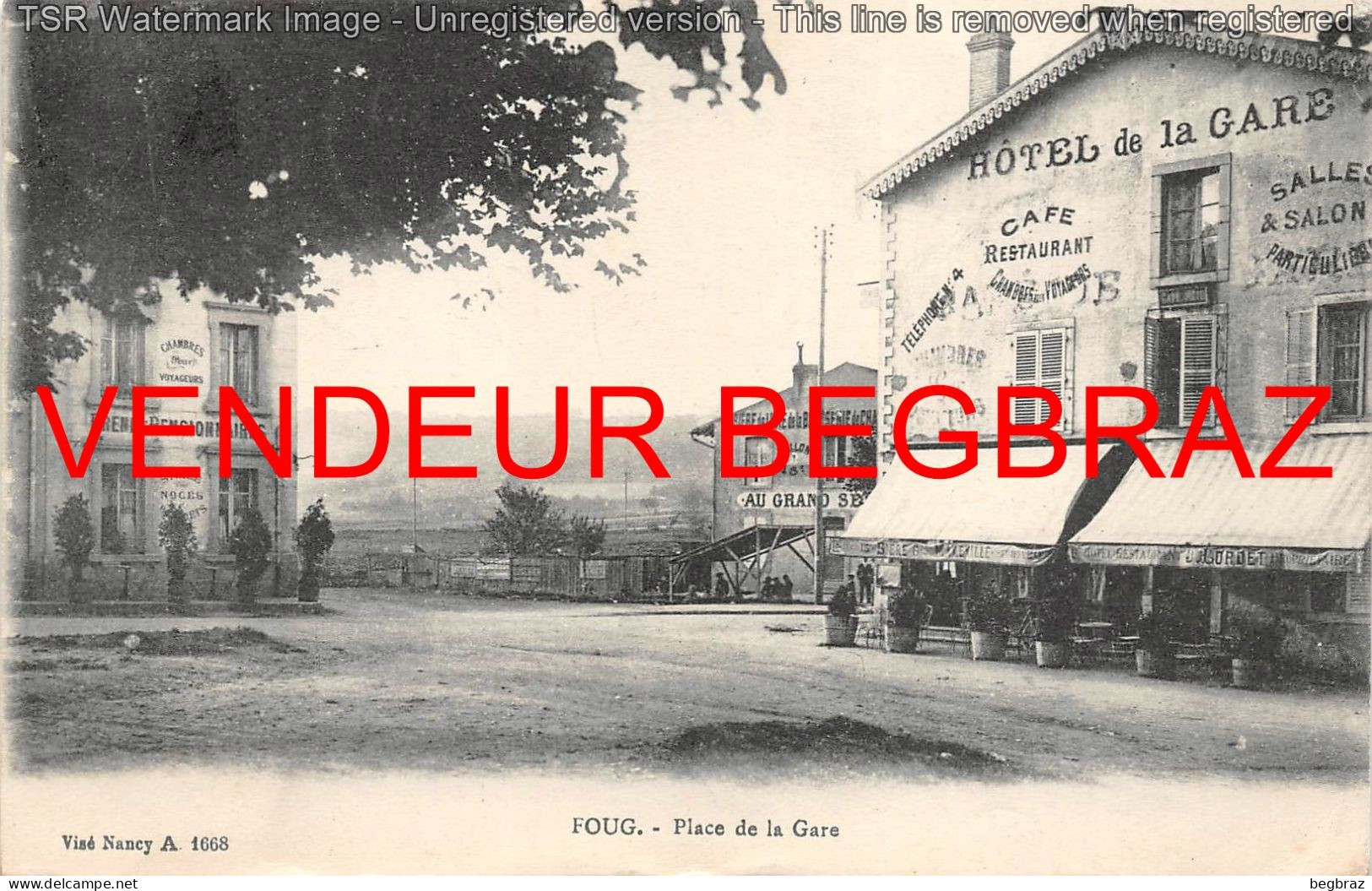 FOUG    PLACE DE LA GARE   HOTEL - Foug