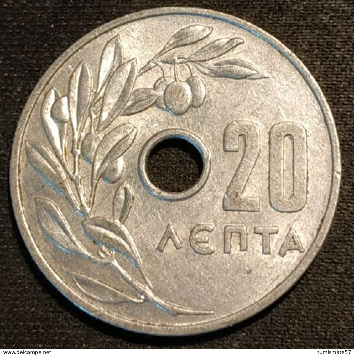 GRECE - GREECE - 20 LEPTA 1966 - Monarchie - KM 79 - Grèce