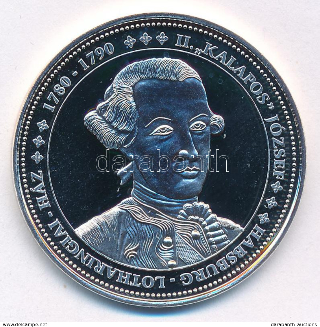 DN "Magyarország Keresztény Királyai / II. "Kalapos" József 1780-1790" Ag Emlékérem Kapszulában (20g/0.333/38mm) T:PP - Sin Clasificación