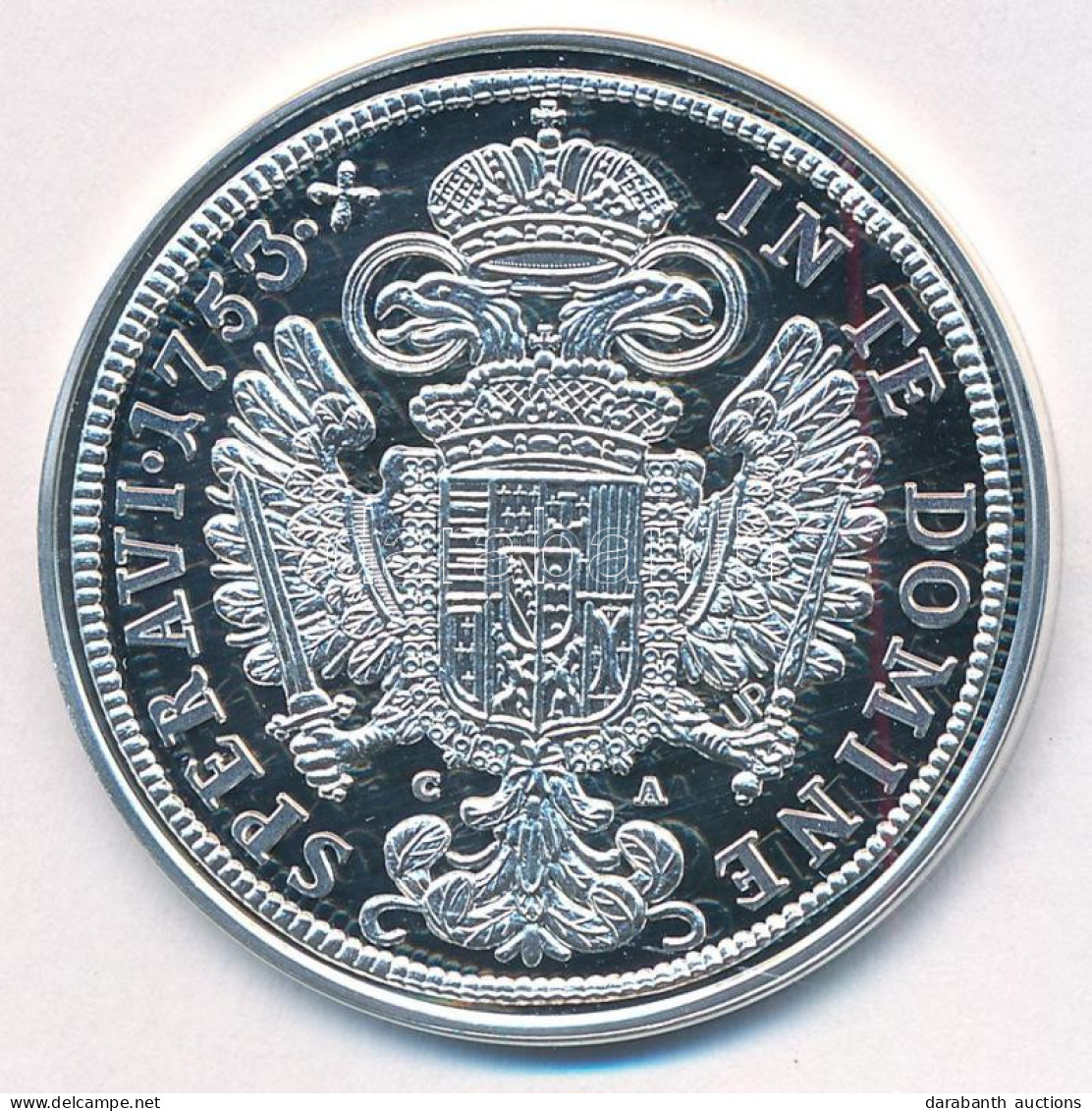 DN "Magyar Tallérok Utánveretben - Lotharingiai Ferenc Tallérja 1753" Ag Emlékérem Tanúsítvánnyal (20g/0.999/38,6mm) T:P - Non Classés