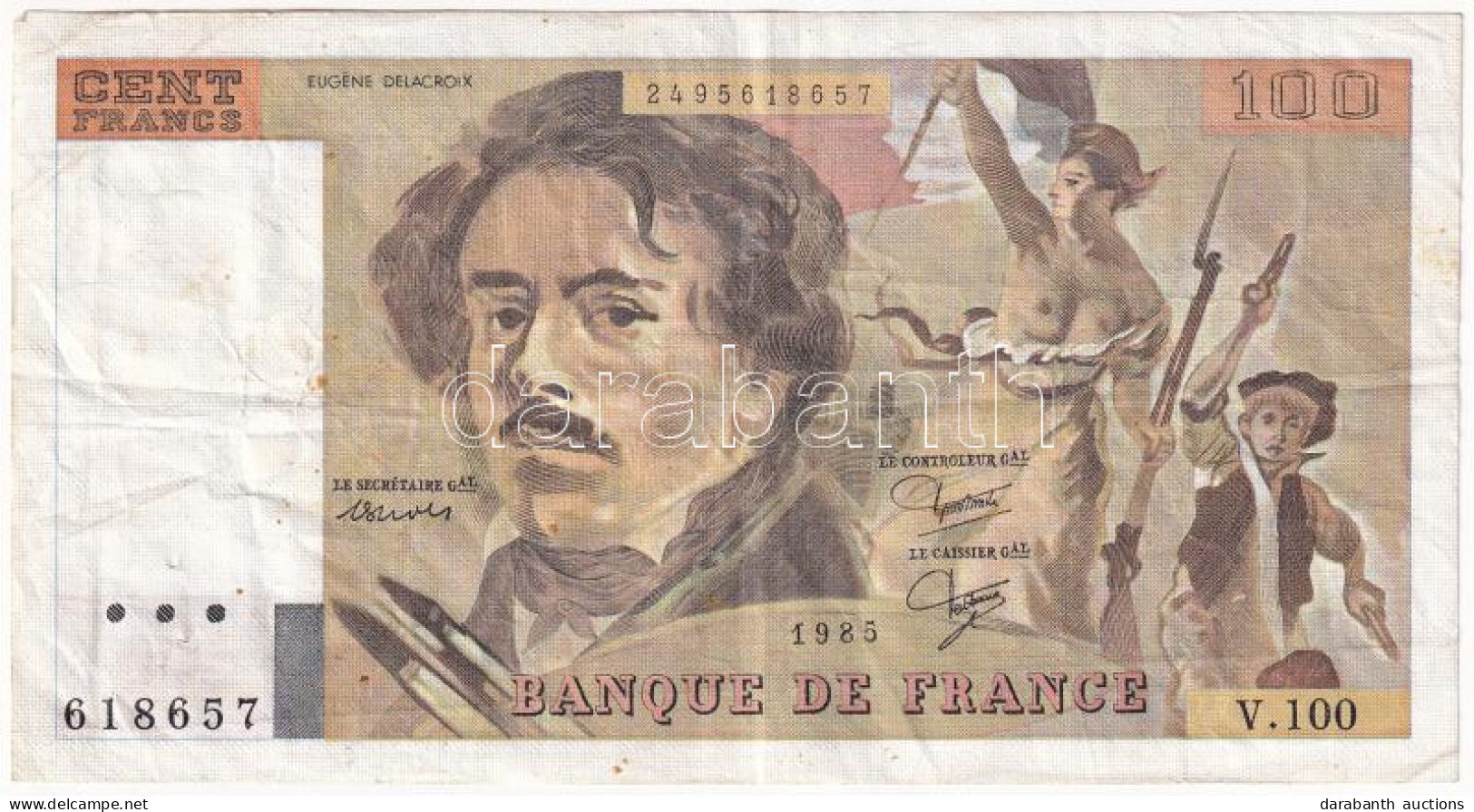 Franciaország 1985. 100Fr T:F France 1985. 100 Francs C:F  Krause 154.b - Zonder Classificatie