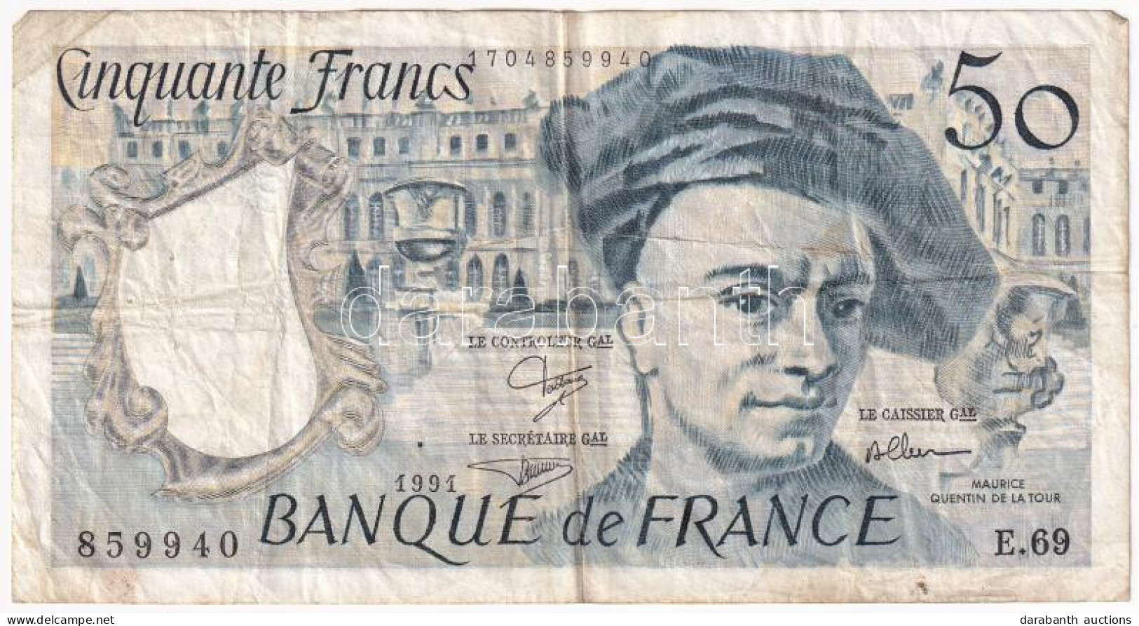 Franciaország 1991. 50Fr T:F  France 1991. 50 Francs C:F - Ohne Zuordnung