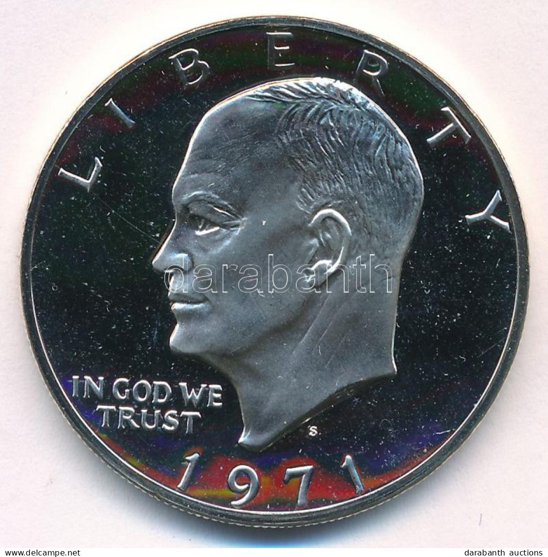 Amerikai Egyesült Államok 1971S 1$ Ag "Eisenhower" Tanúsítvánnyal T:PP Kis Patina USA 1971S 1 Dollar Ag "Eisenhower" Wit - Ohne Zuordnung