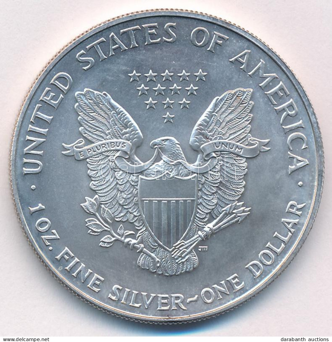 Amerikai Egyesült Államok 1997. 1$ Ag "Ezüst Sas" T:UNC Kis Patina USA 1997. 1 Dollar Ag "Silver Eagle" With Certificate - Unclassified