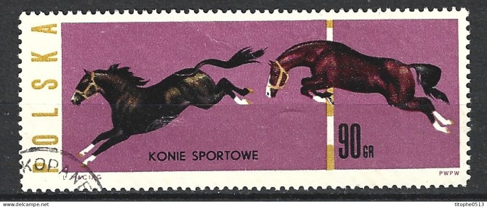 POLOGNE. N°1317 Oblitéré De 1963. Chevaux. - Springreiten