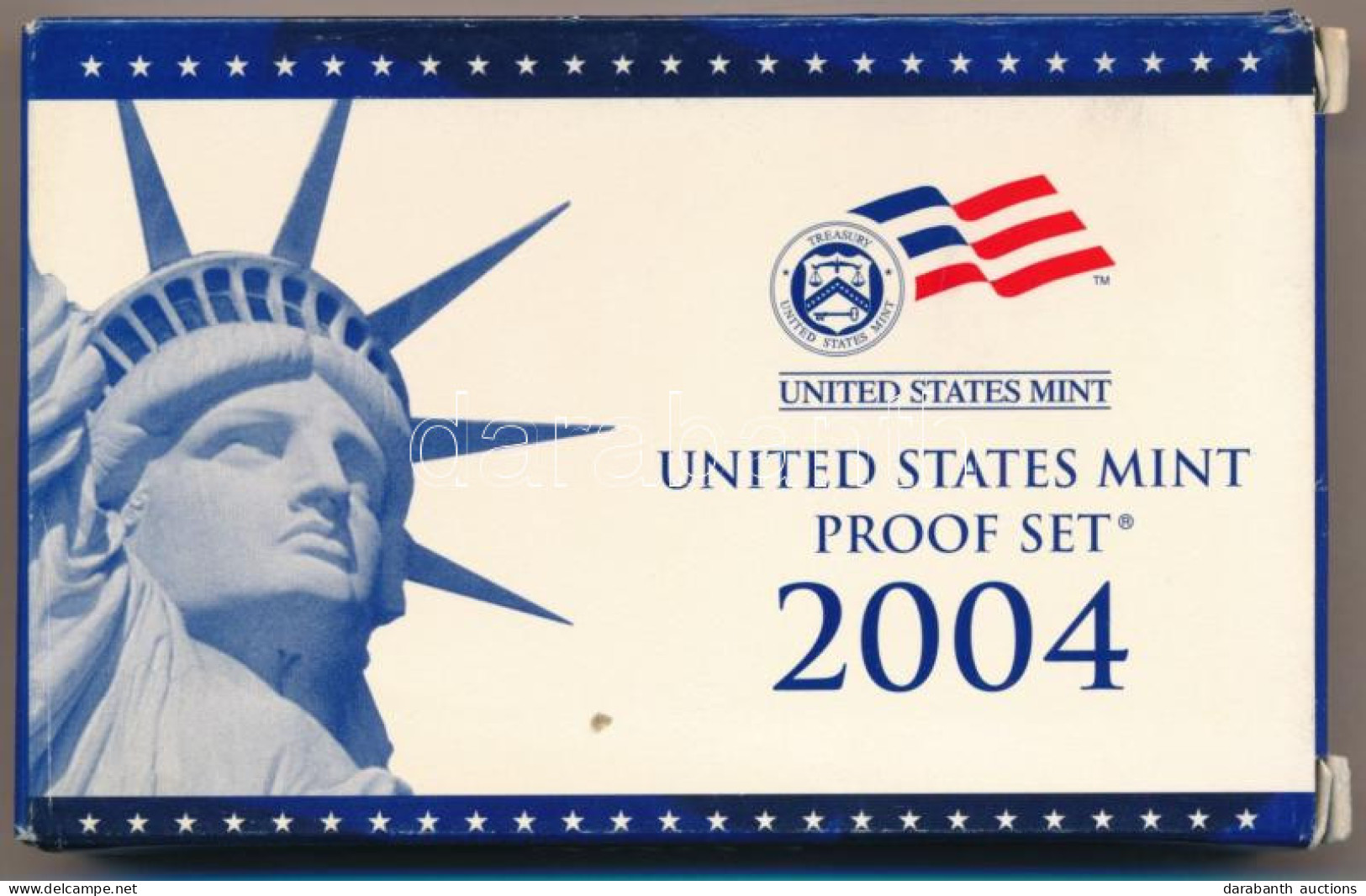 Amerikai Egyesült Államok 2004S 1c-1$ (6xklf) Forgalmi Sor, Műanyag Tokban + 1/4$ Cu-Ni "50 állam" (5xklf), Műanyag Tokb - Unclassified