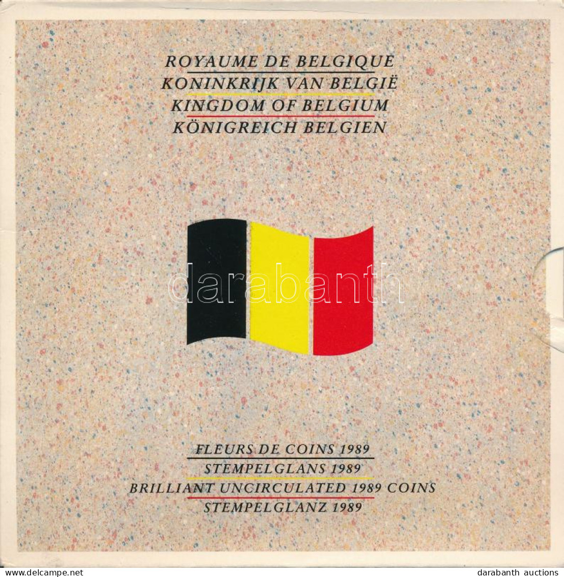 Belgium 1989. 50c-50Fr (10xklf) Forgalmi Sor Karton Dísztokban, Minden Névértékből Francia és Holland Feliratú érme, A B - Zonder Classificatie