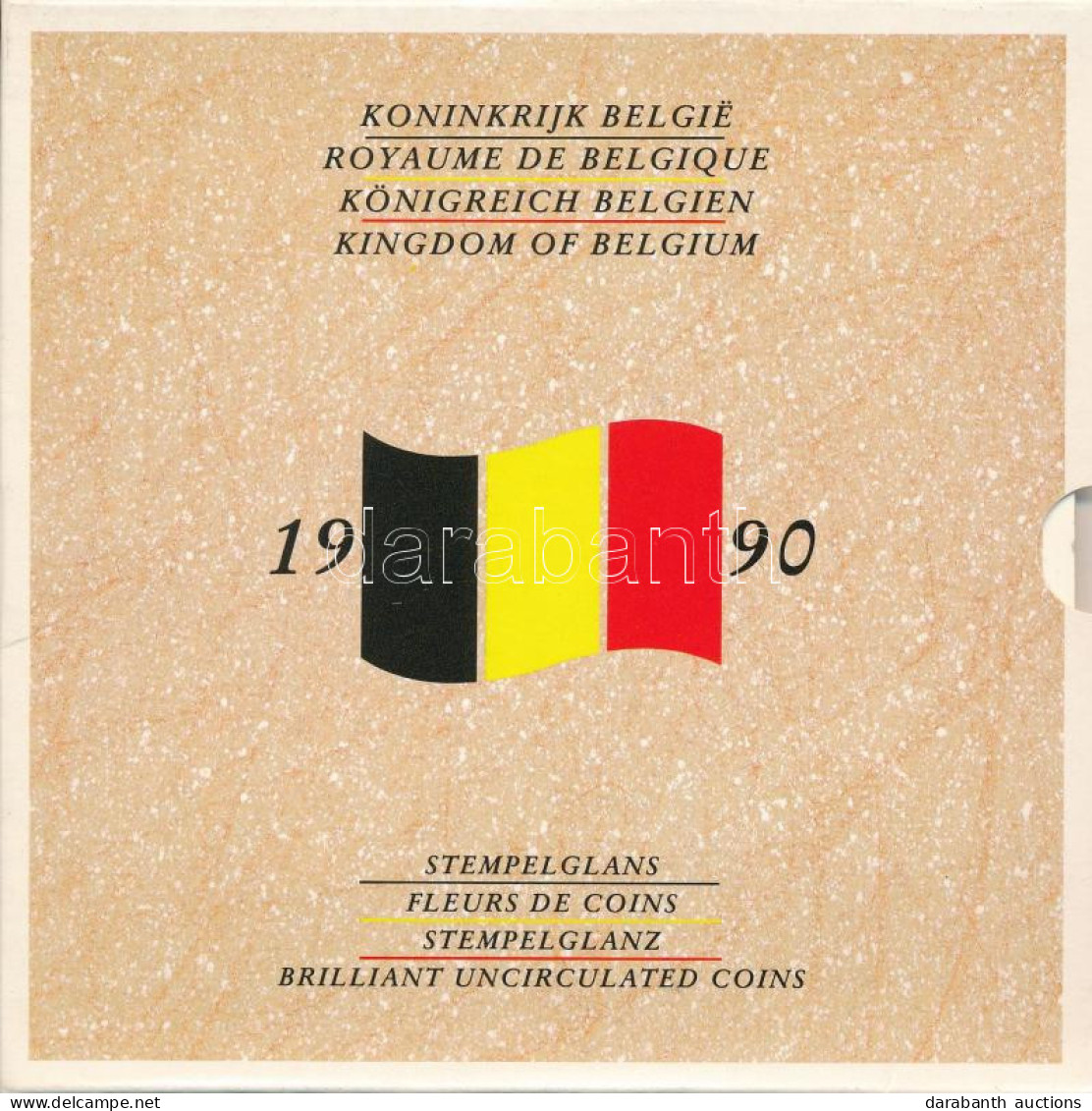 Belgium 1990. 50c-50Fr (10xklf) Forgalmi Sor Karton Dísztokban, Minden Névértékből Francia és Holland Feliratú érme + "W - Non Classés