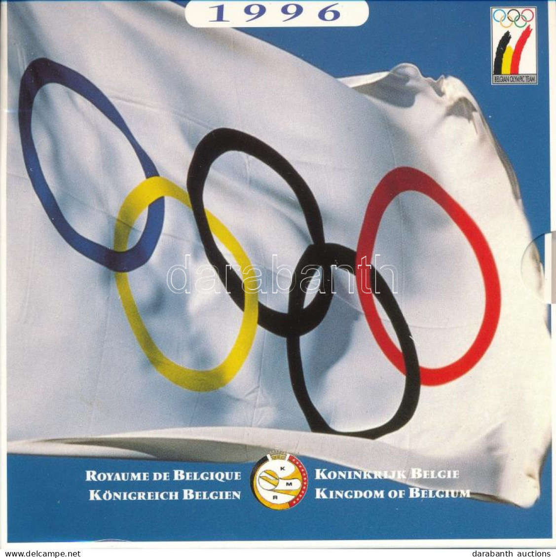Belgium 1996. 50c-50Fr (10xklf) Forgalmi Sor Karton Dísztokban, Minden Névértékből Francia és Holland Feliratú érme + "B - Ohne Zuordnung