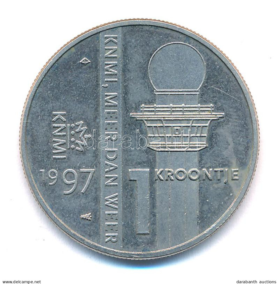 Hollandia 1997. "1 Kroontje" Kétoldalas Cu-Ni Emlékérem (32mm) T:1- (PP) Netherlands 1997. "1 Kroontje" Two-sided Cu-Ni  - Unclassified