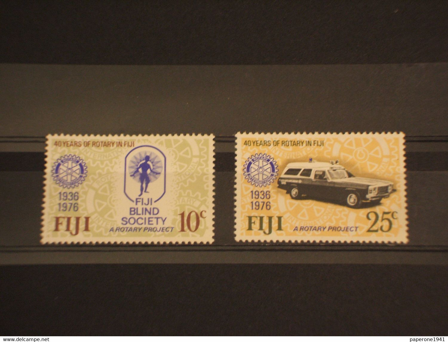 FIJI - 1976 ROTARY/AUTO 2 VALORI -  NUOVI(++) - Fidji (1970-...)