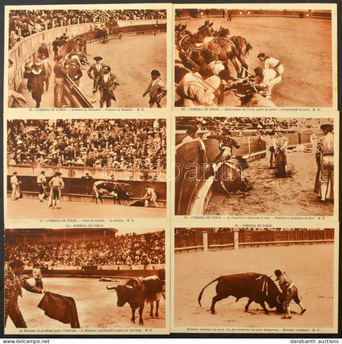 **, * BIKAVIADALOK - Kb. 100 Db RÉGI Képeslap, Főleg Spanyol és Francia / BULL FIGHTS - Cca. 100 Pre-1945 Postcards, Mos - Sin Clasificación