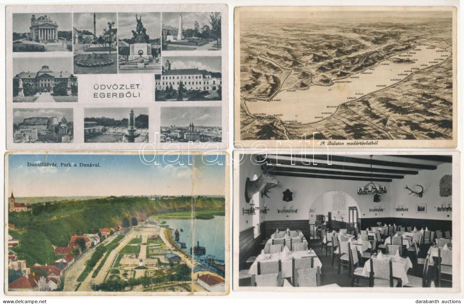 **, * 50 Db RÉGI Magyar Város Képeslap Vegyes Minőségben: Sok Budapest / 50 Pre-1945 Hungarian Town-view Postcards In Mi - Non Classés