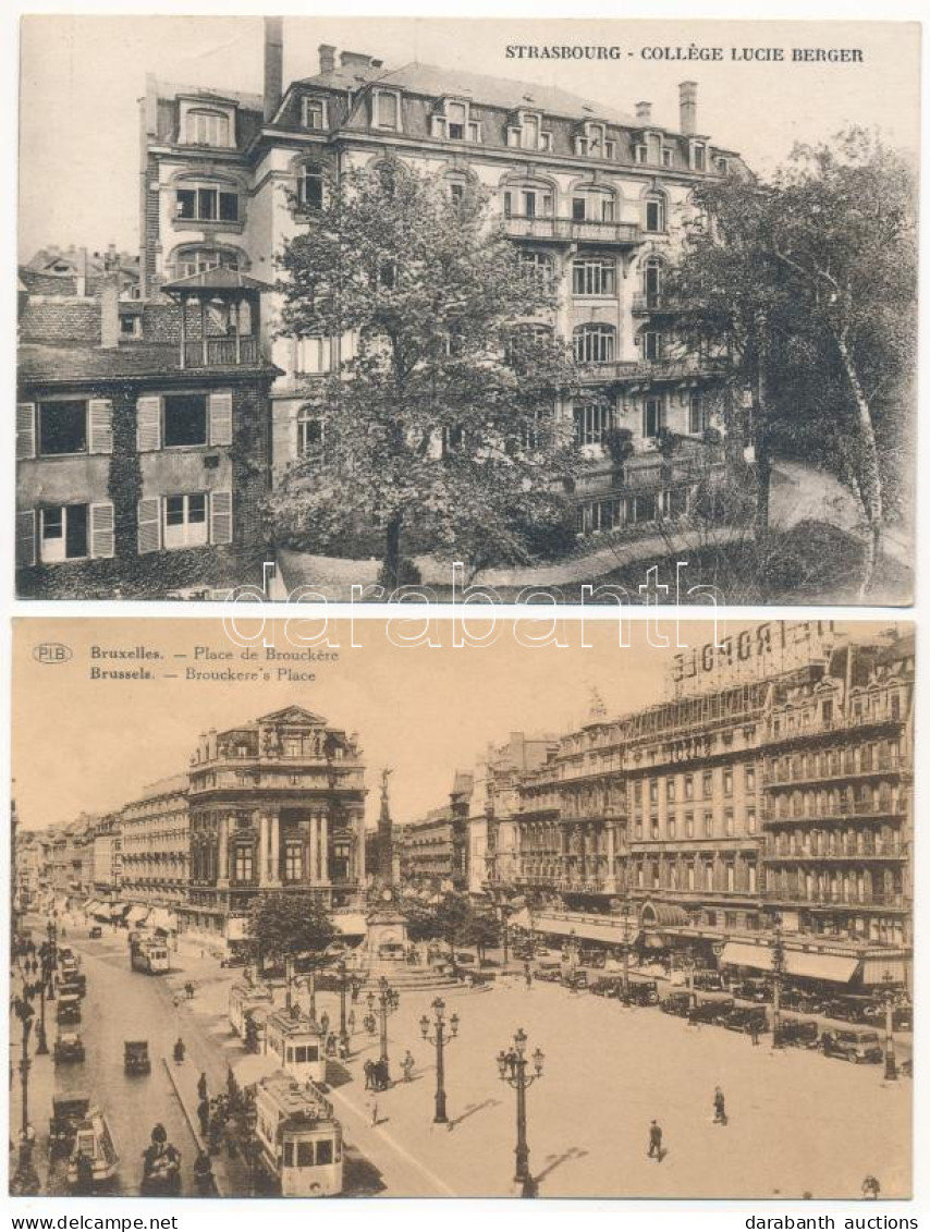 ** 46 Db RÉGI Belga Város Képeslap Vegyes Minőségben / 46 Pre-1945 Belgian Town-view Postcards In Mixed Quality - Non Classificati