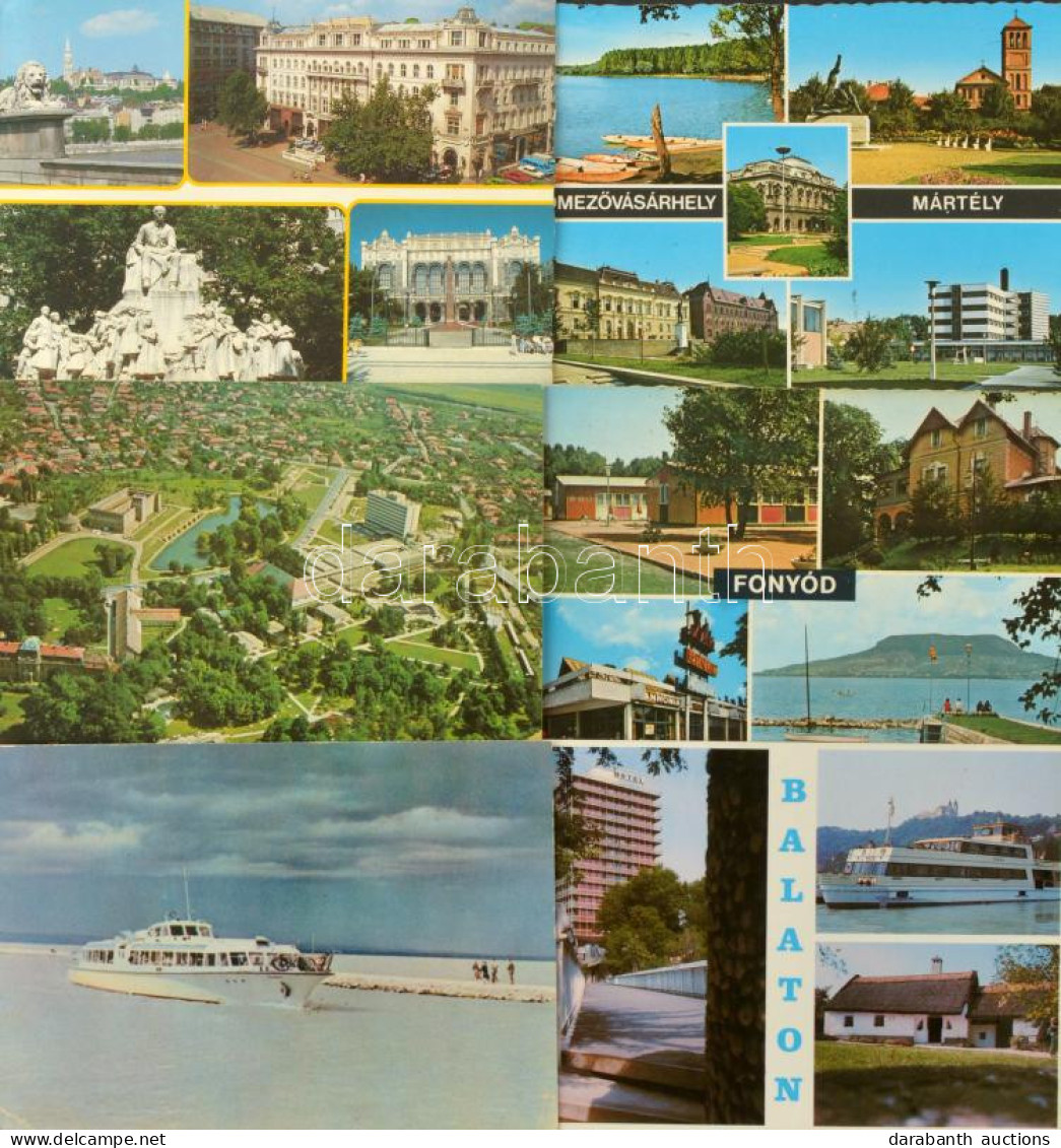 **, * Kb. 100 Db MODERN Magyar Város Képeslap / Cca. 100 MODERN Hungarian Town-view Postcards - Unclassified