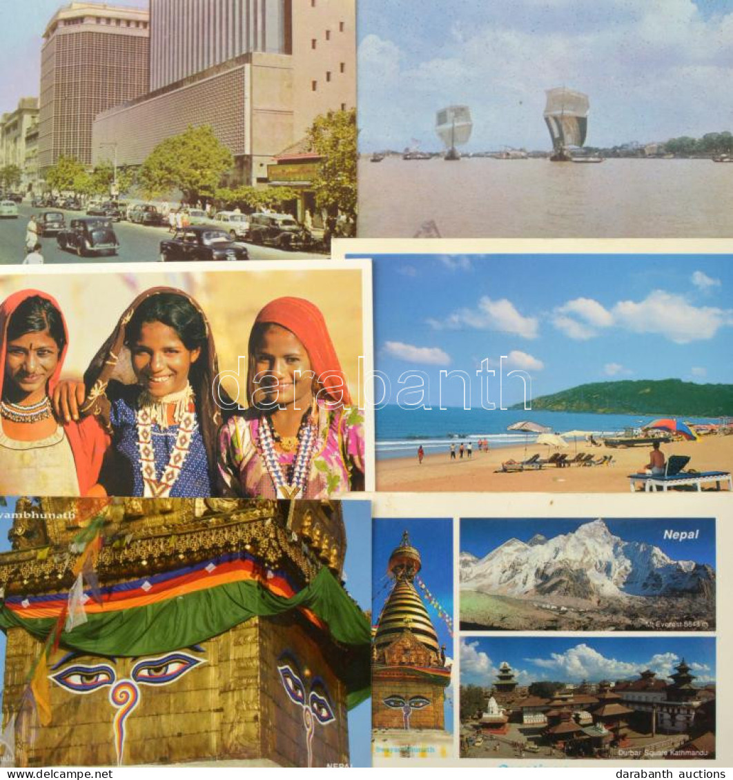 **, * 55 Db MODERN Nagy Alakú Indiai Képeslap / 55 Modern Big Sized Indian Postcards - Ohne Zuordnung