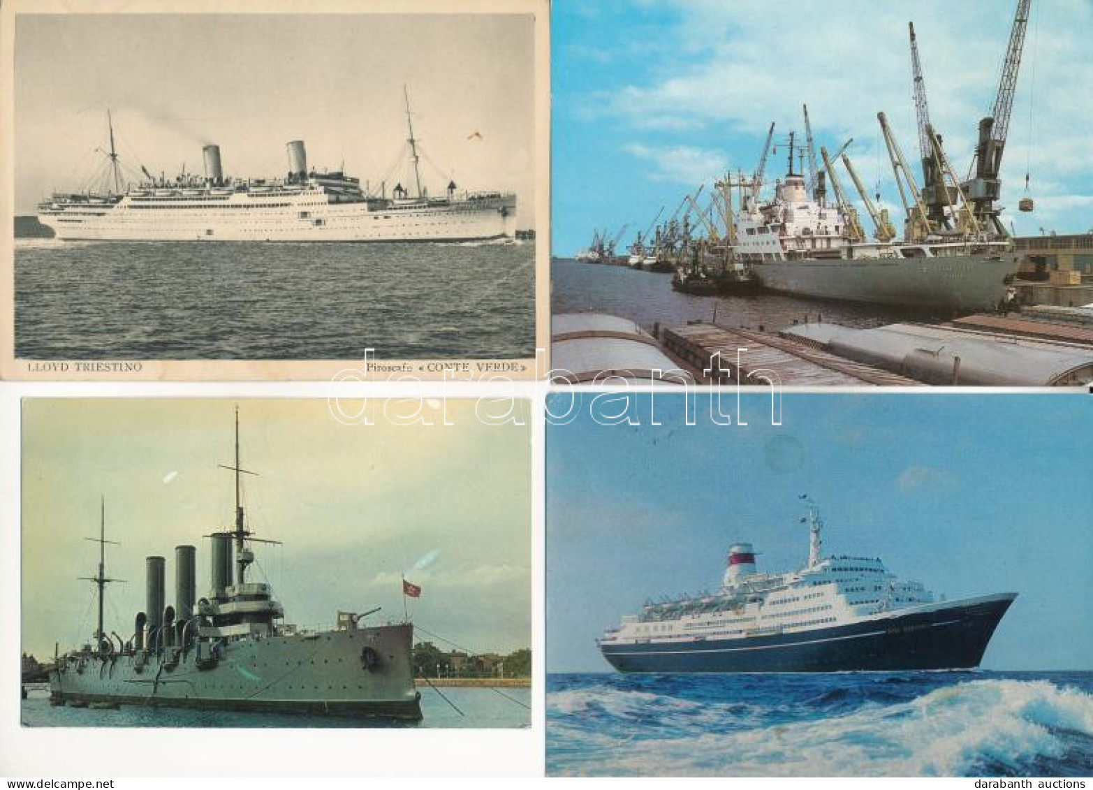 **, * 40 Db MODERN Hajós Motívum Képeslap / 40 Modern Ship Motive Postcards - Sin Clasificación