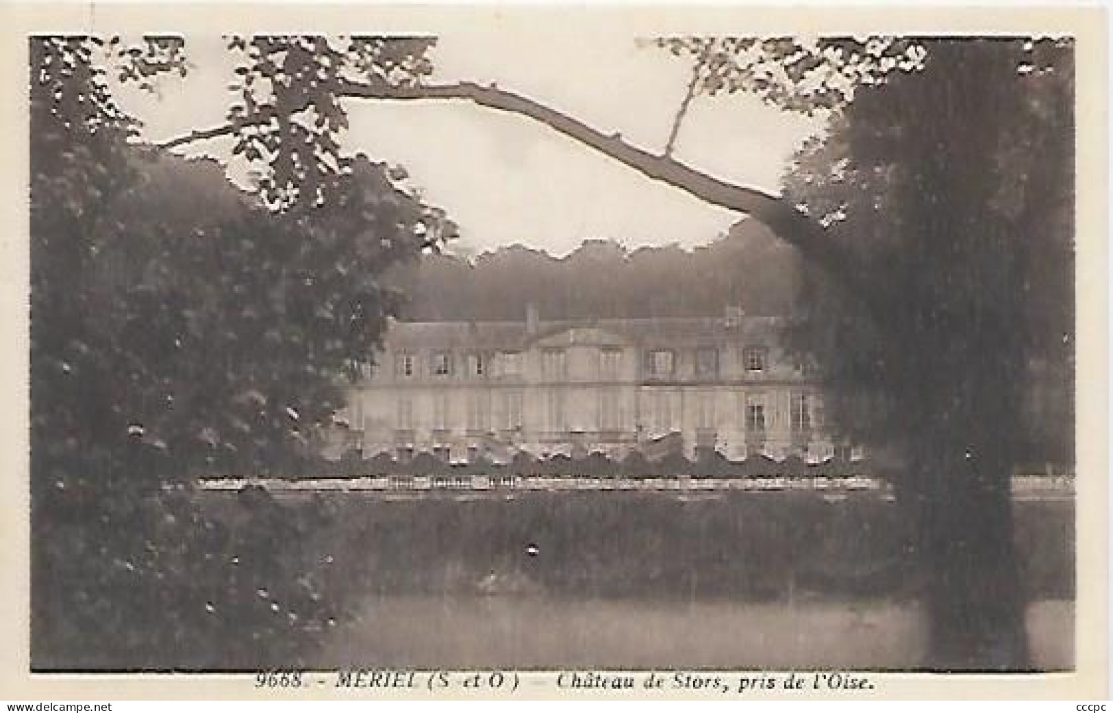 CPA Mériel Château De Stors Pris De L'Oise - Meriel