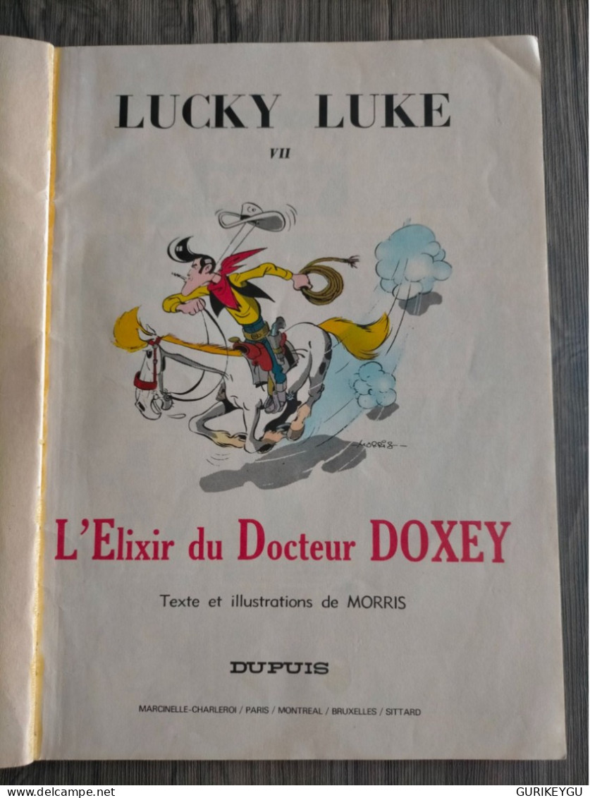 Bd LUCKY LUKE  N°  7 VII  L'élixir Du Docteur Dokey Souple De 1978  Dupuis MORRIS - Buck Danny