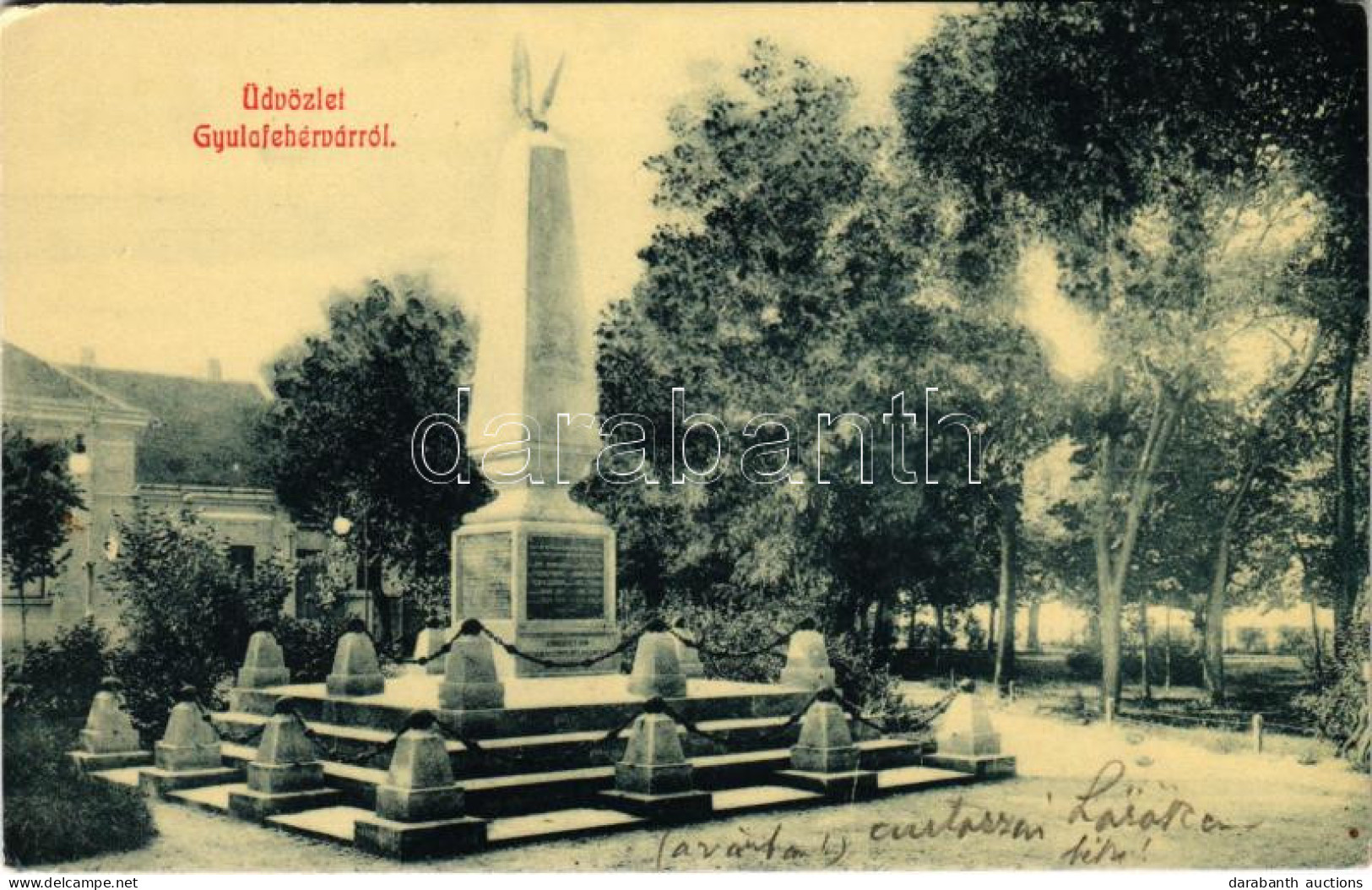 ** T2/T3 Gyulafehérvár, Alba Iulia; Custozza-i Csata Emlékműve. W.L. 3142. / Military Monument - Zonder Classificatie