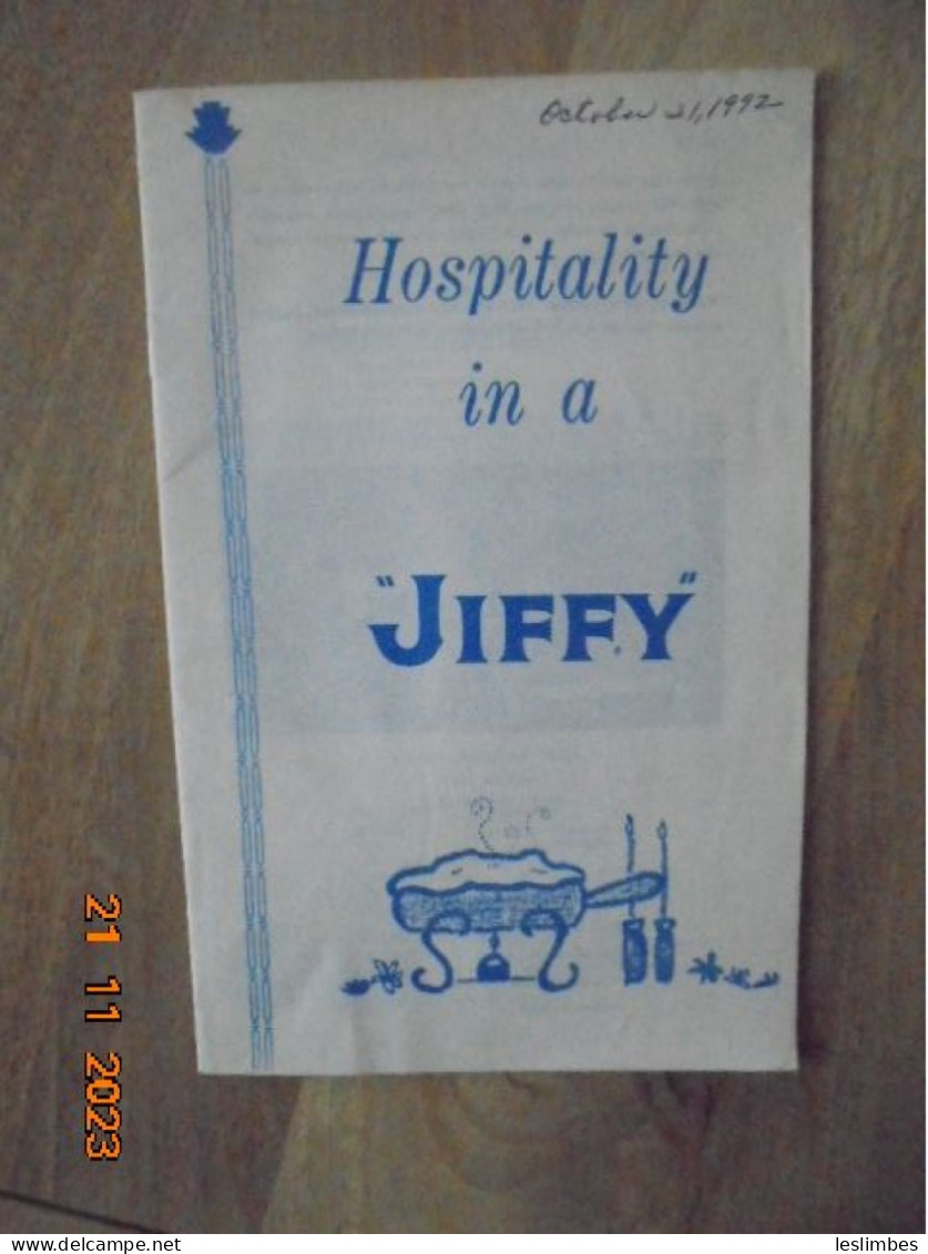 Hospitality In A Jiffy - Chelsea Milling Company - Baking