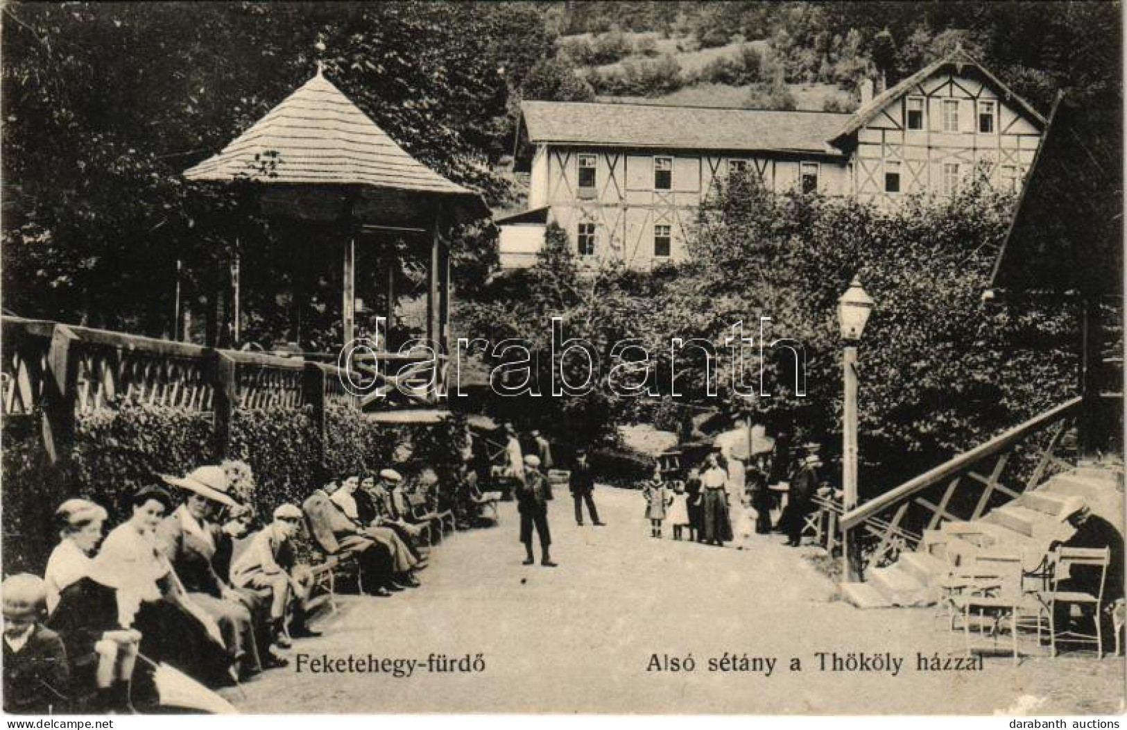 * T3/T4 Feketehegyfürdő, Feketehegy, Cernohorské Kúpele (Merény, Vondrisel, Nálepkovo); Alsó Sétány, Thököly Ház / Prome - Non Classés