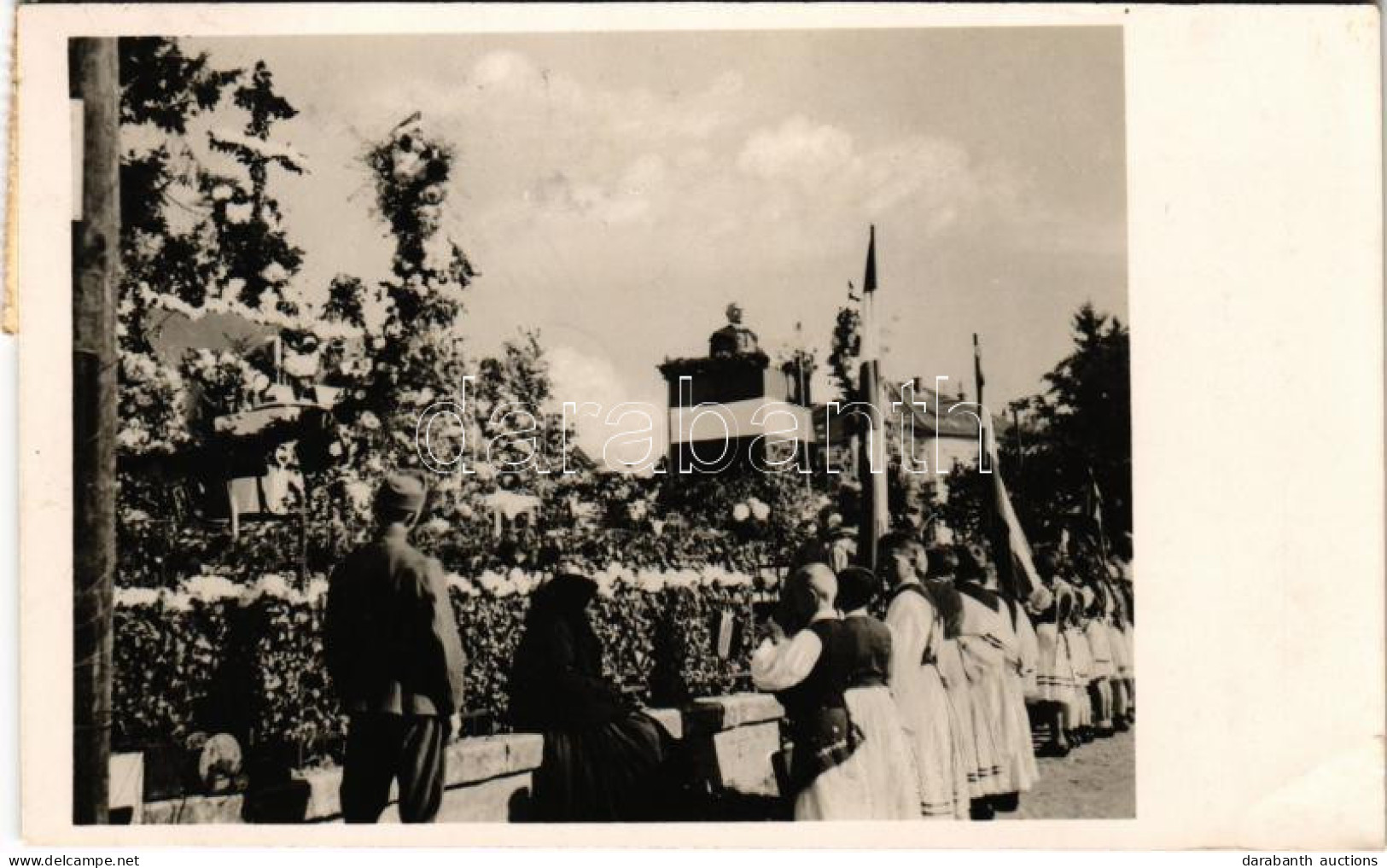 T2/T3 1938 Ipolyság, Sahy; Bevonulás, Az Első Tábori Mise / Entry Of The Hungarian Troops, First Field Mass + "1938 Ipol - Sin Clasificación