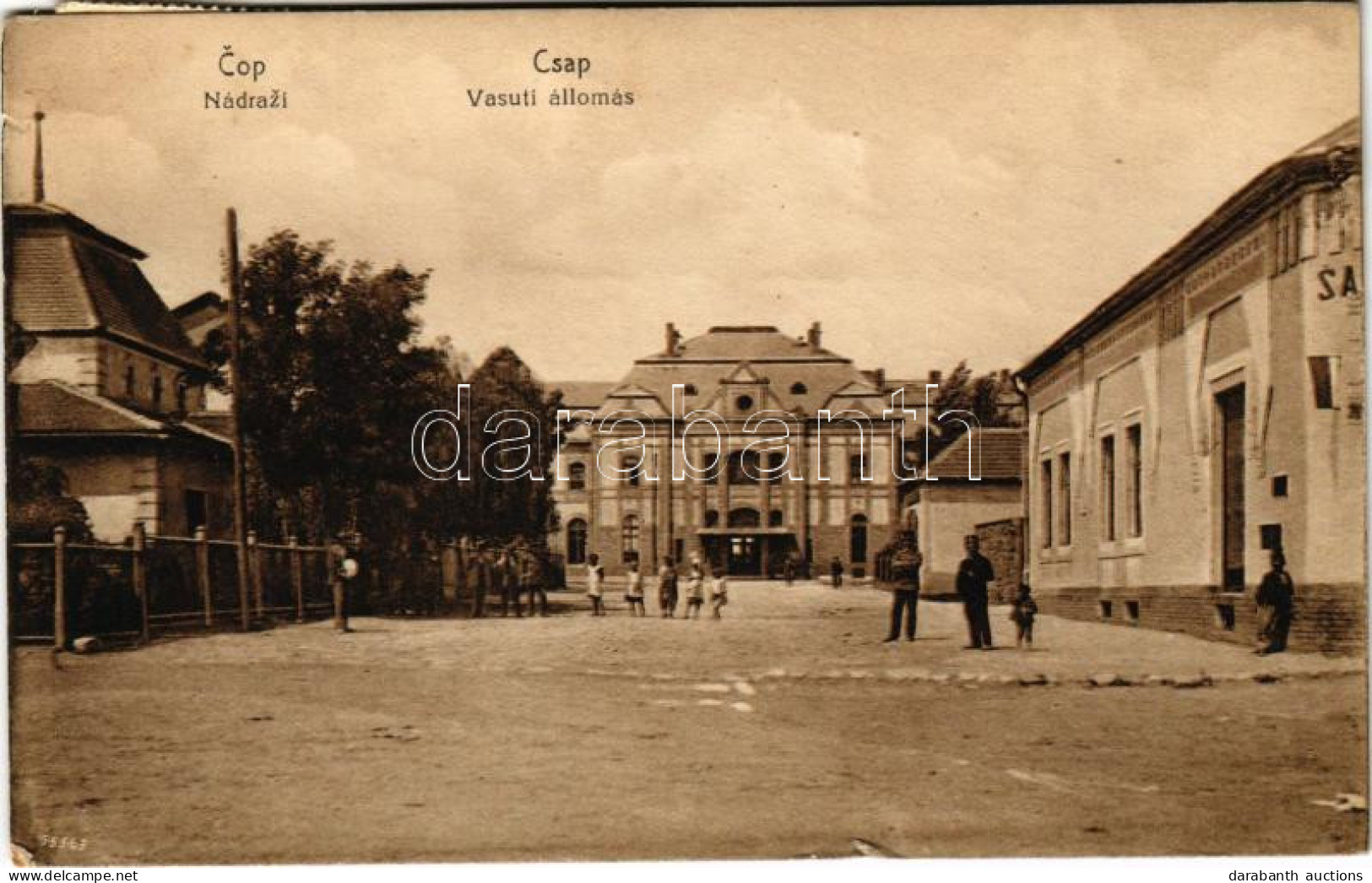 T2/T3 Csap, Chop, Cop; Vasútállomás / Nadrazi / Railway Station (kis Szakadás / Small Tear) - Unclassified