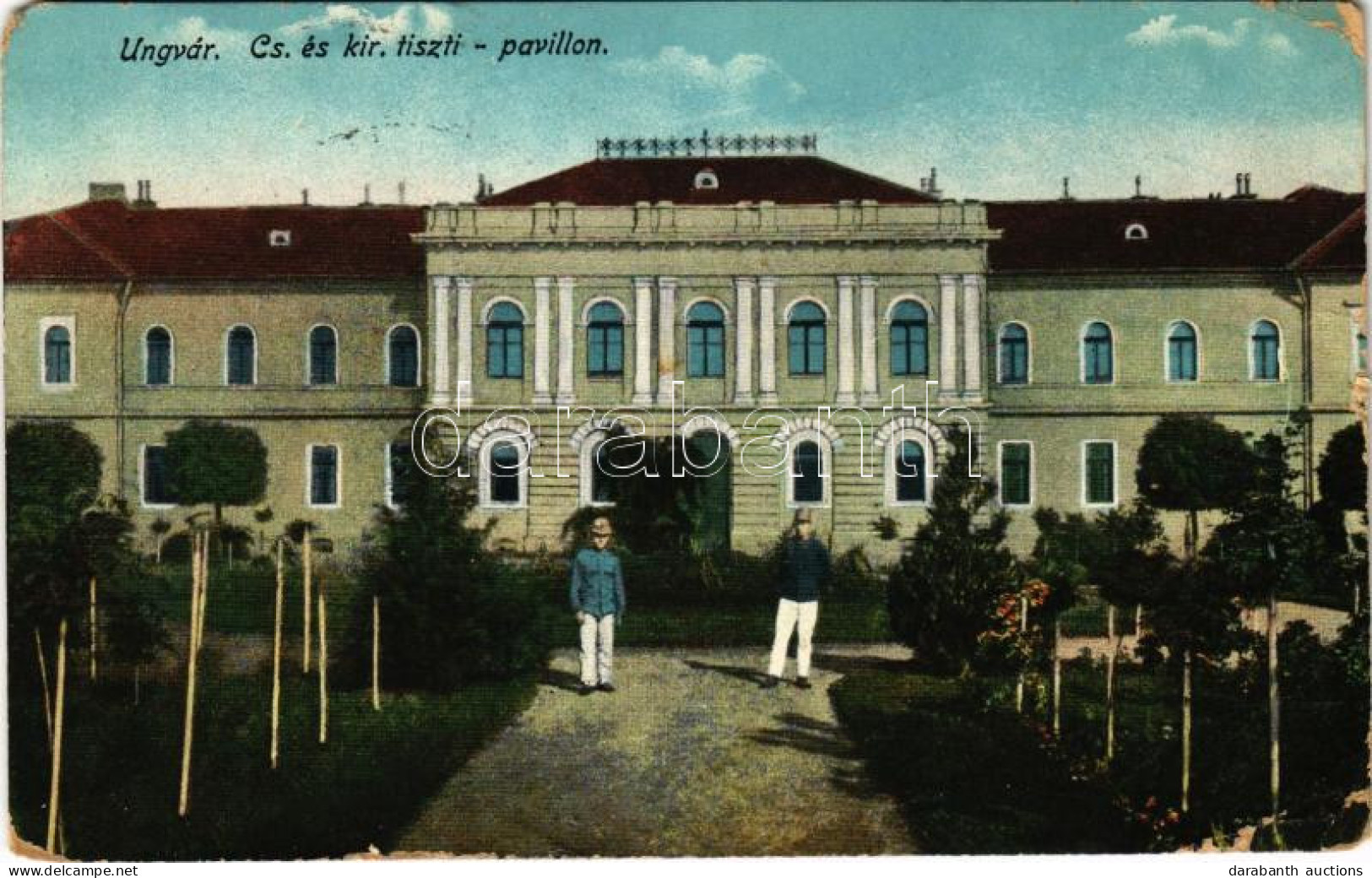 T3 1922 Ungvár, Uzshorod, Uzhhorod, Uzhorod; Cs. és Kir. Tiszti Pavilon / K.u.k. Military Pavilion (fa) - Ohne Zuordnung