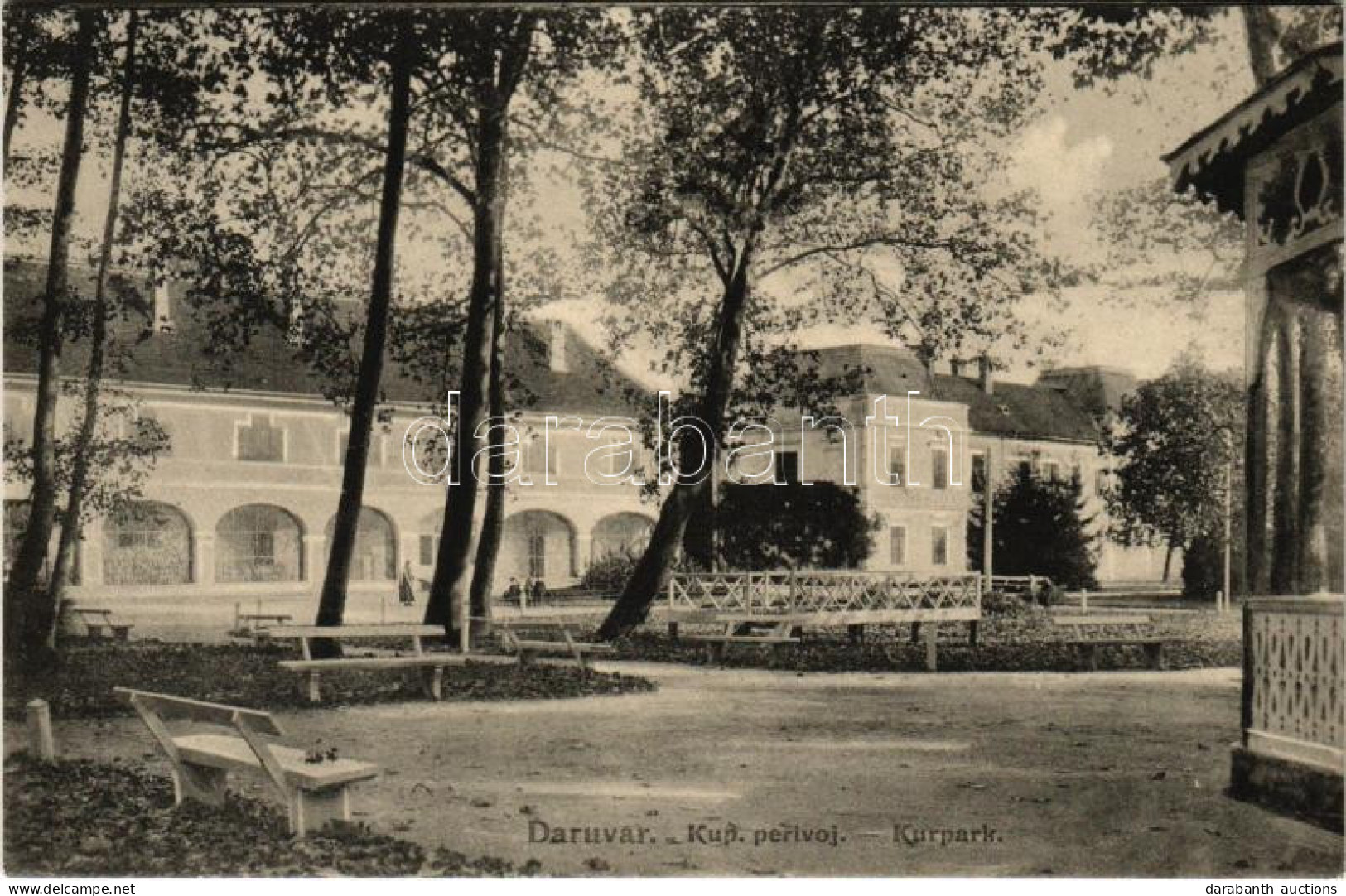 T2 1914 Daruvar, Kup. Perivoj / Kurpark / Spa Park - Unclassified