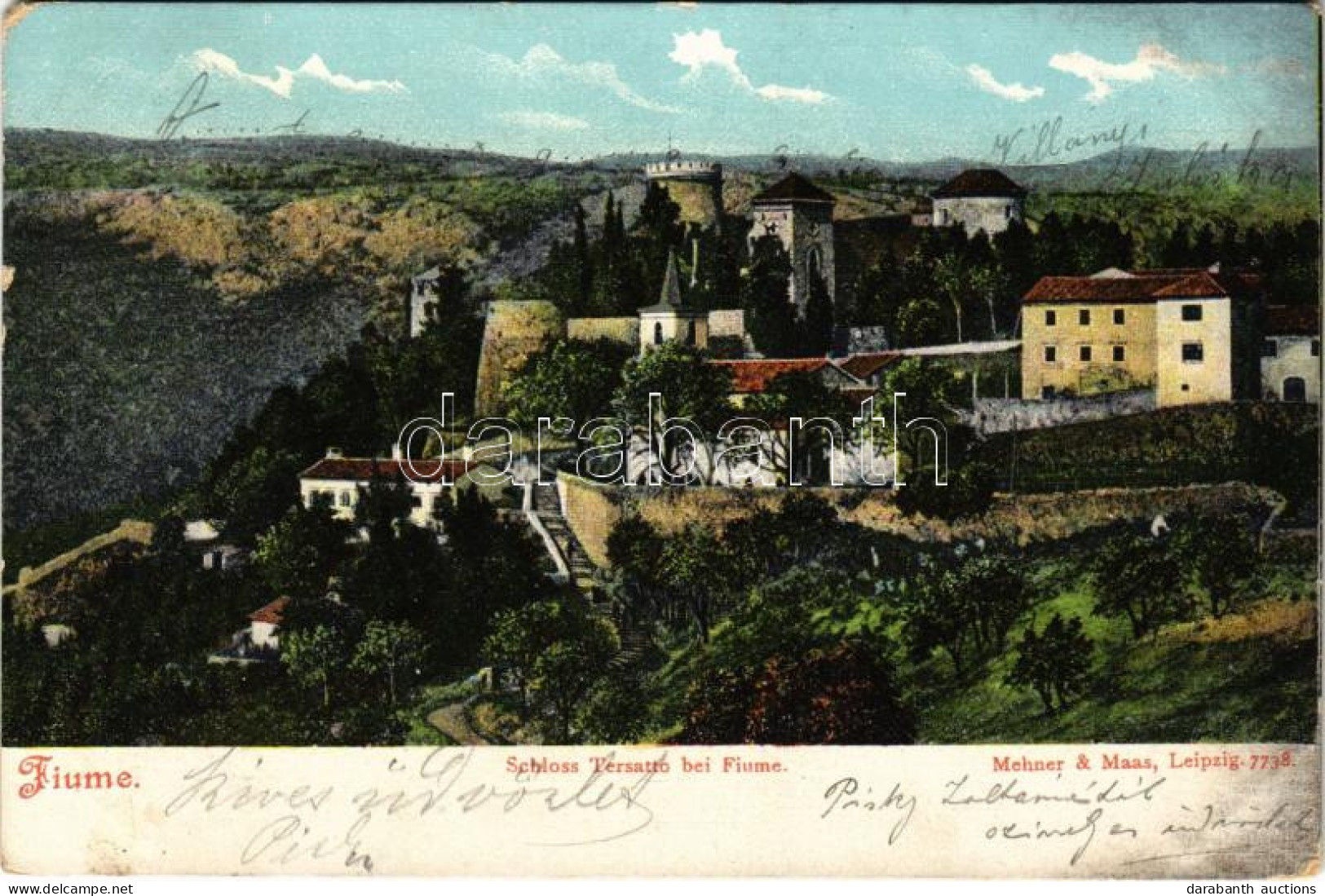 T2/T3 1905 Fiume, Rijeka; Schloss Tersatto / Trsat Castle (EK) - Ohne Zuordnung