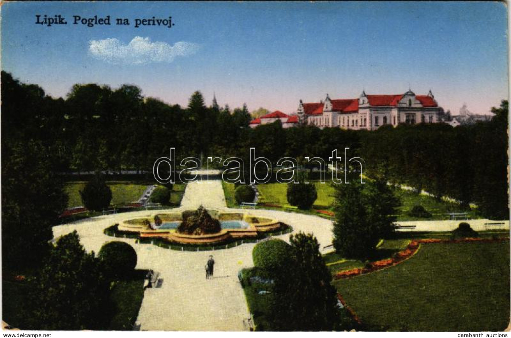 T2 1929 Lipik, Pogled Na Perivoj / Kert / Garden - Unclassified