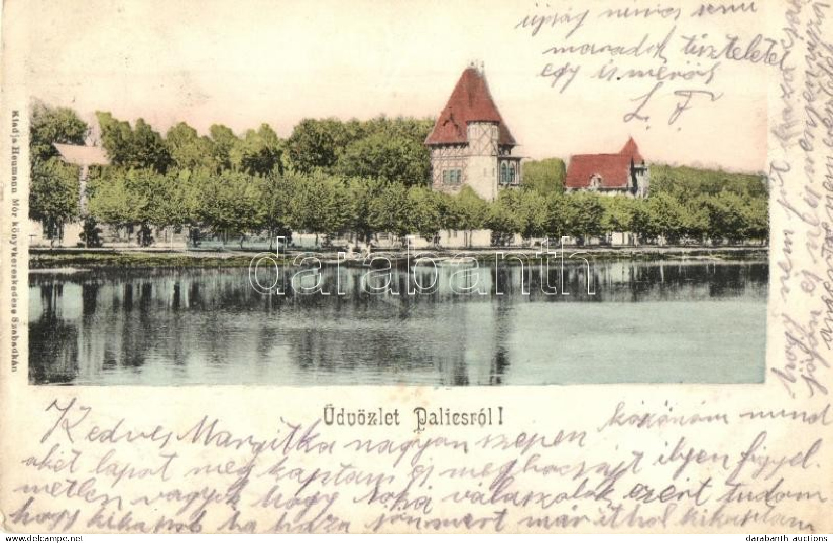 T2 1912 Palics, Palic (Szabadka, Subotica); Fürdő, Nyaraló. Kiadja Heumann Mór / Spa, Villa - Zonder Classificatie